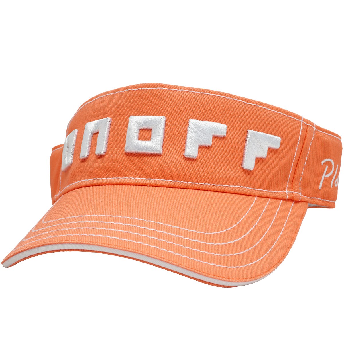[2022年モデル] オノフ ONOFF ロゴサンバイザー オレンジ メンズ ゴルフウェア 帽子