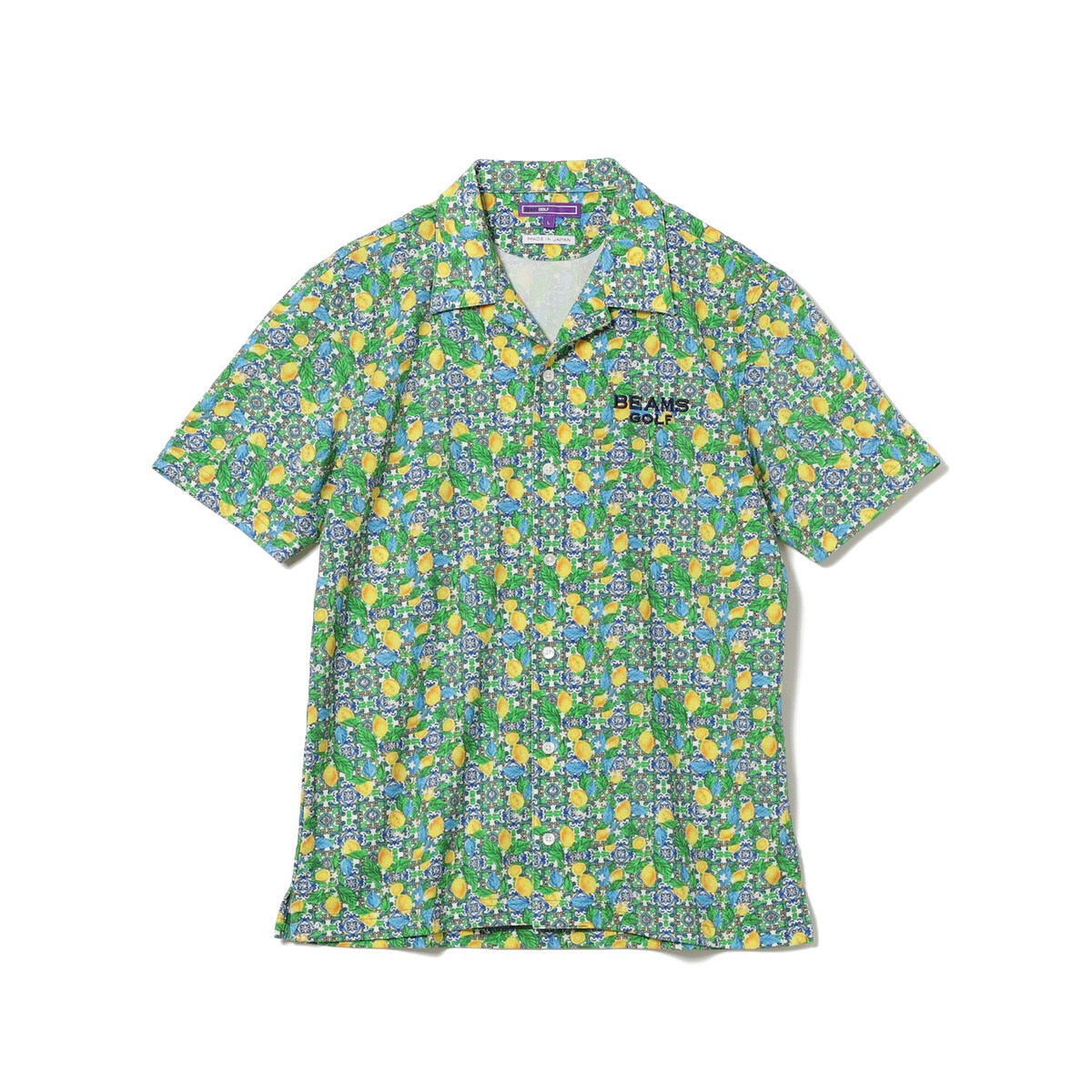 BEAMS GOLF PURPLE LABEL アマルフィ オープンカラーシャツ(半袖シャツ 