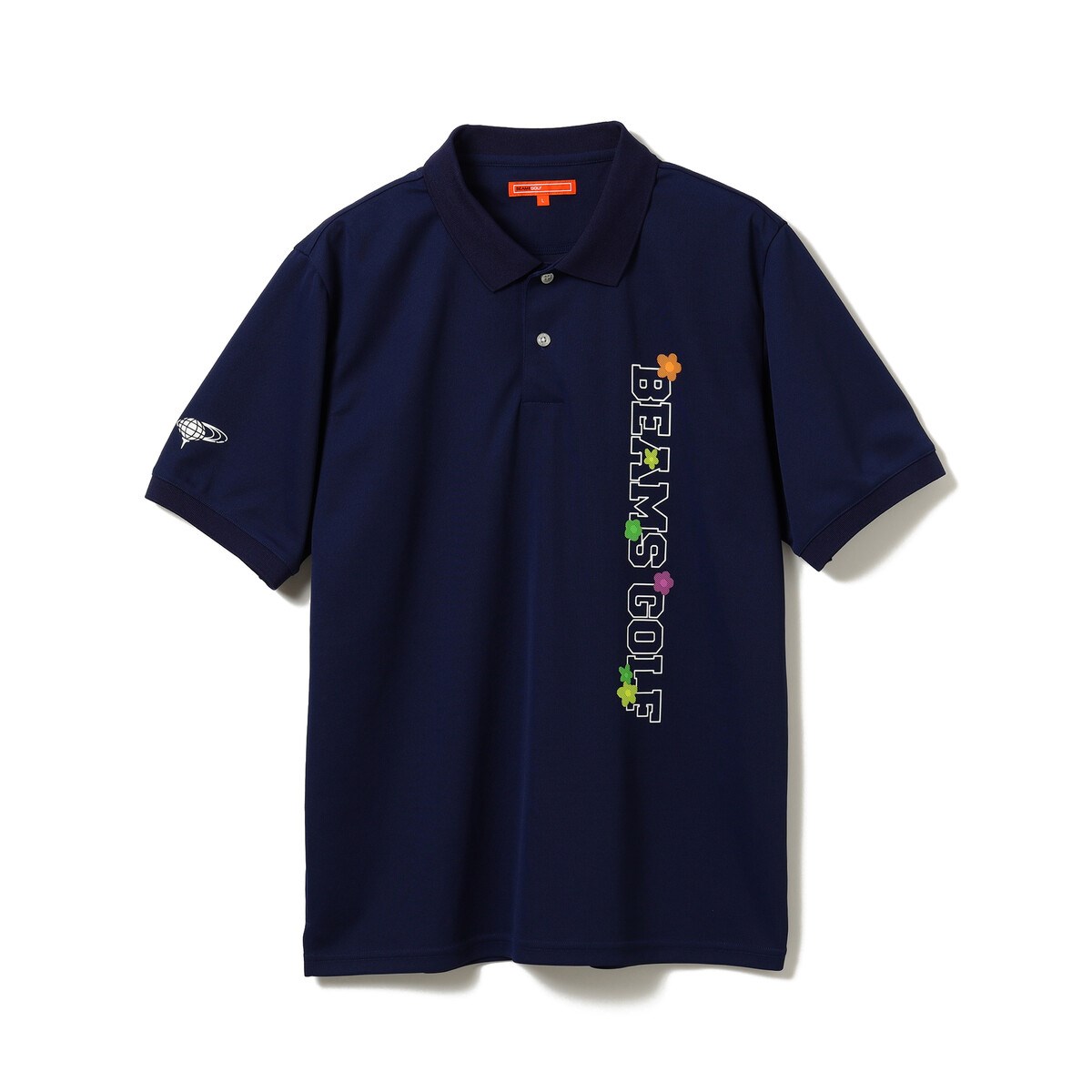 BEAMS GOLF ORANGE LABEL 立体 フラワー ポロシャツ(ポロシャツ)