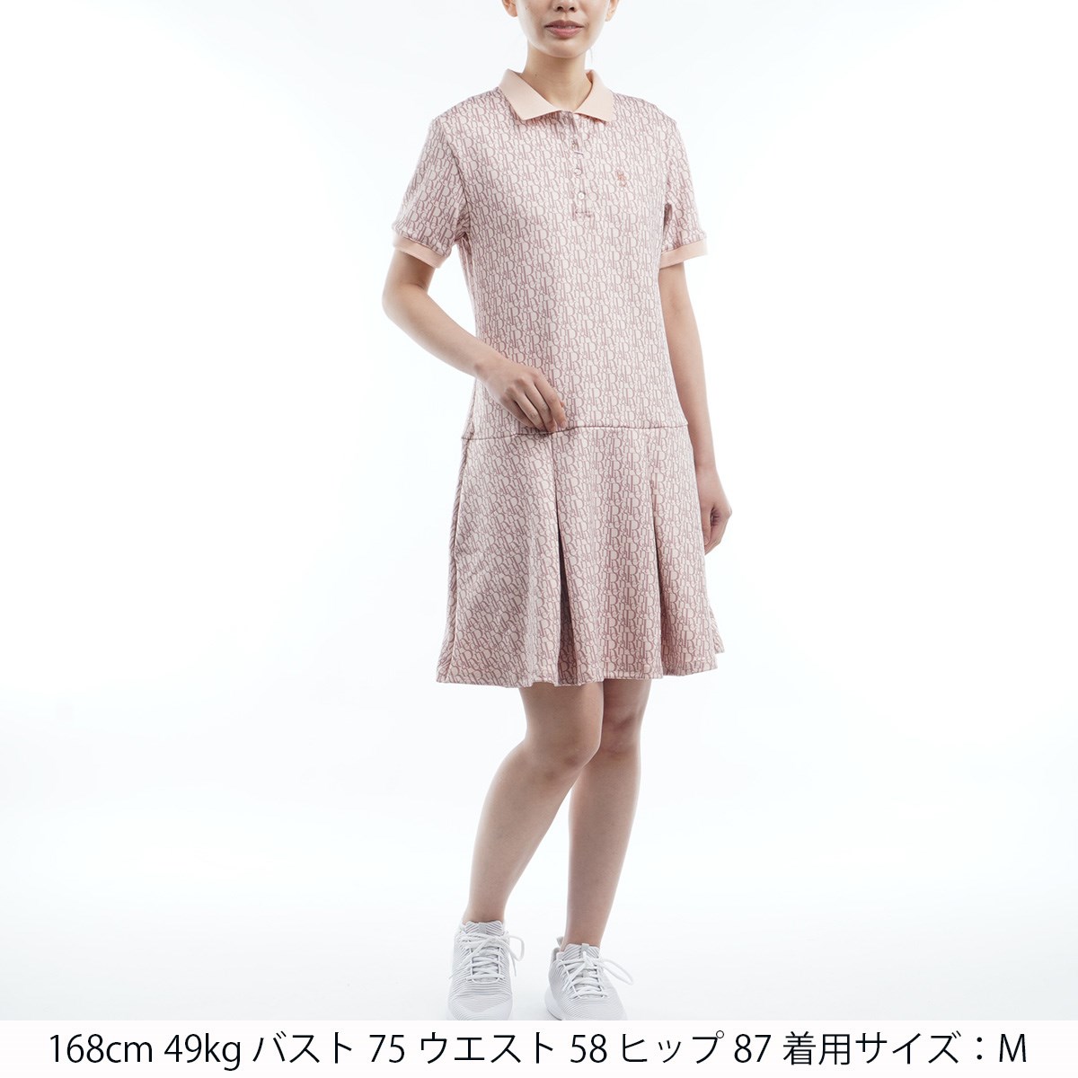 オールオーバー 半袖ポロワンピース レディス ワンピース Rienda Suelta リエンダ Rs 008の通販 Gdoゴルフショップ