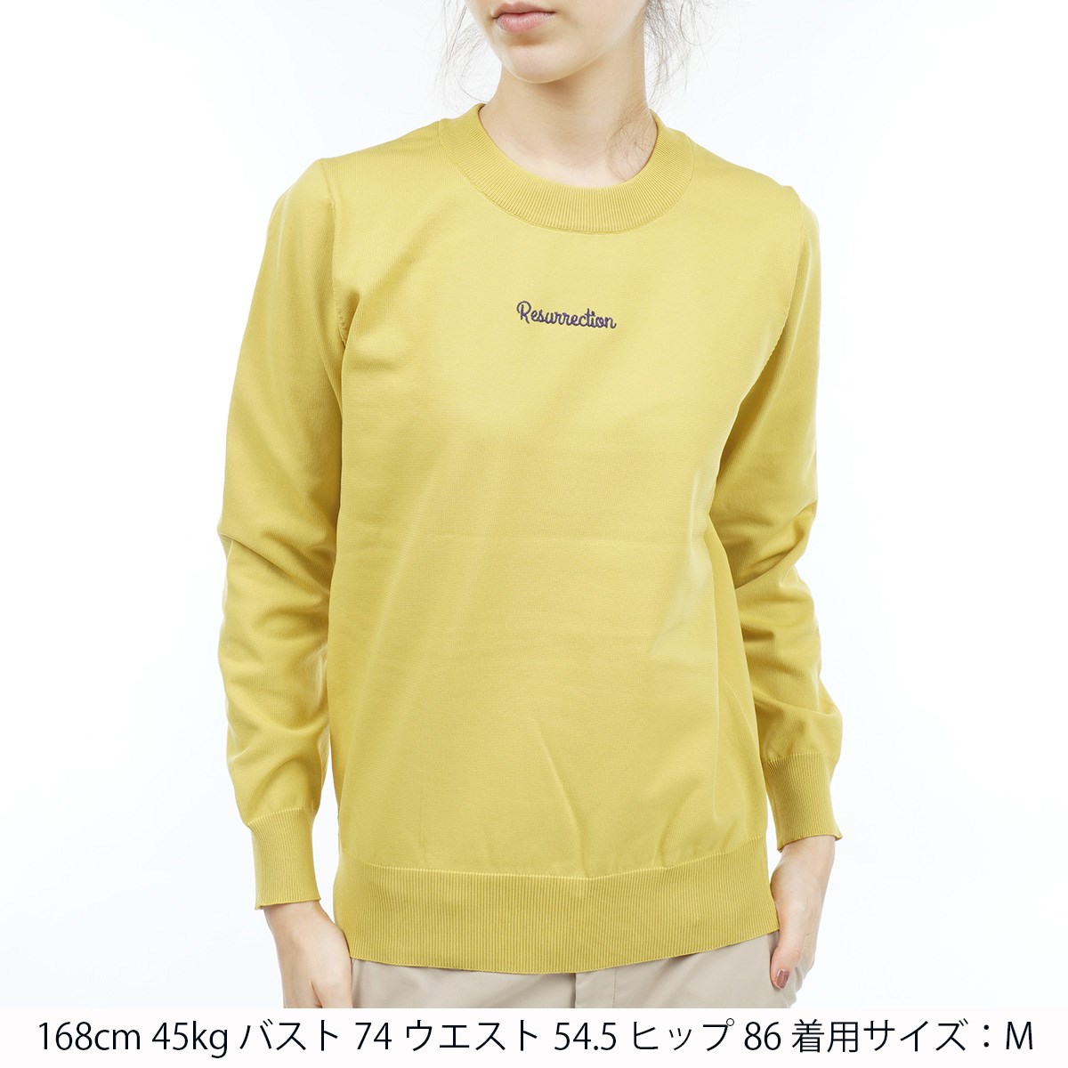 レザレクション　トレーナー　レディース　M dショッピング |レザレクション Resurrection 長袖セーター M ピンク