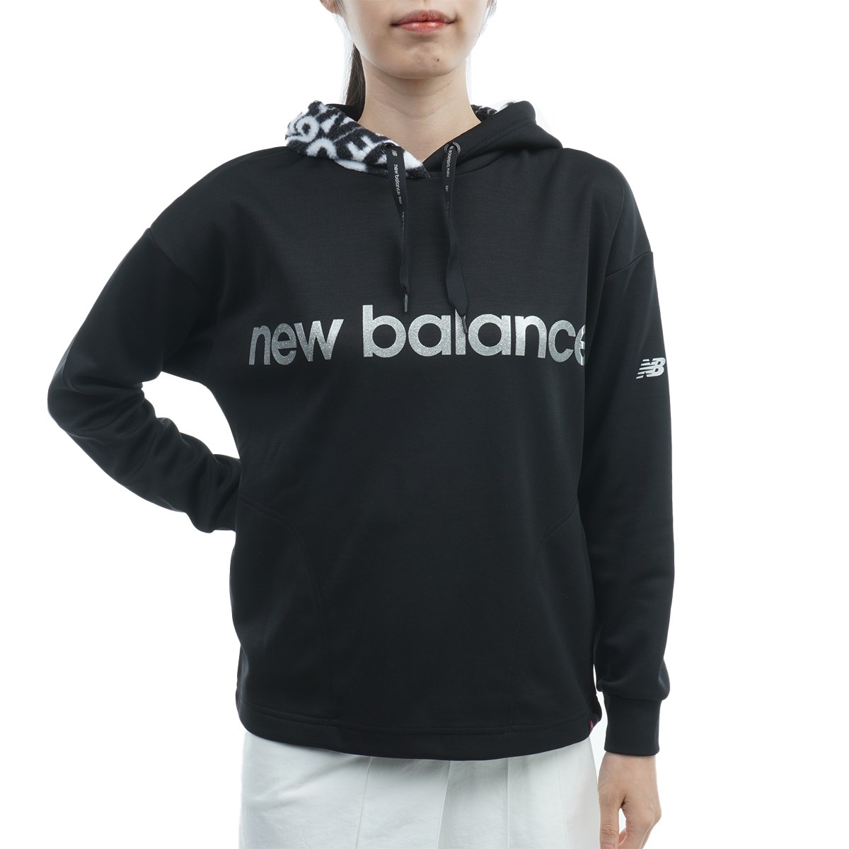 [2022年秋冬モデル] ニューバランス New Balance SPORT ライトウェイト ストレッチ 長袖パーカー ブラック レディース ゴルフウェア