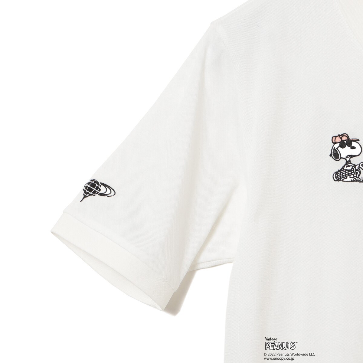 BEAMSGOLF スヌーピー モックネックシャツ BEAMSGOLF PEANUTS モックネック 別注 スヌーピー