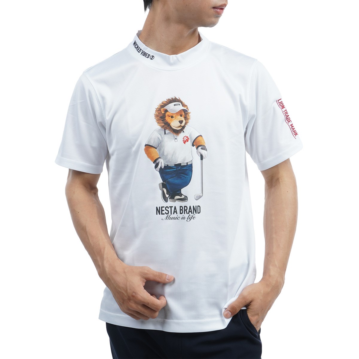 プラダのゴルフＴシャツ dショッピング |ネスタゴルフ NESTA GOLF DRY ライオンキャラ