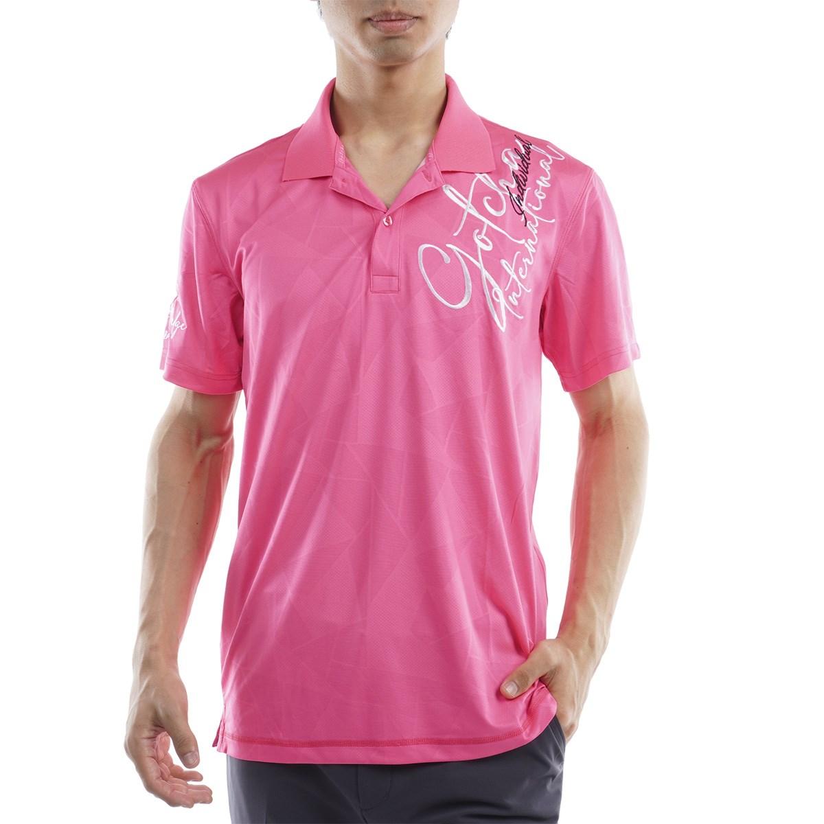 ポロシャツ メンズ ゴルフウェア ピンクの人気商品・通販・価格比較 