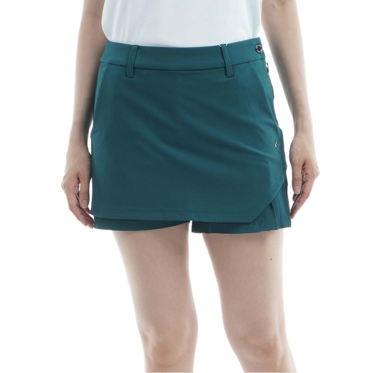 リサイクルメランジ ストレッチ ツイルプリーツショートパンツ レディス ハーフパンツ Descente Golf デサントゴルフ Dgwujd50の通販 Gdoゴルフショップ