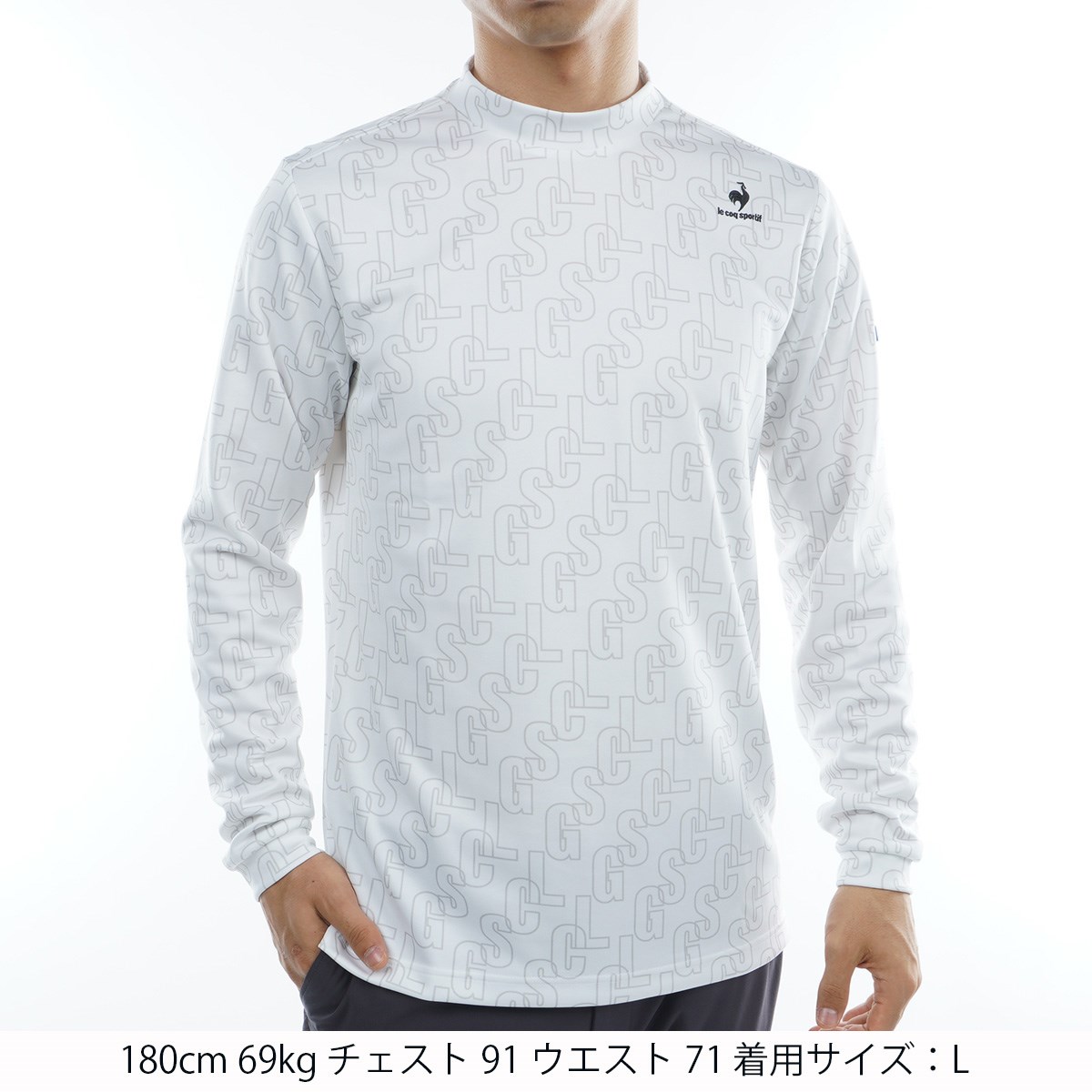 総柄タイポプリント モックネック長袖シャツ(長袖シャツ・ポロシャツ)|Le coq sportif GOLF(ルコックゴルフ) QGMUJB03の通販  - GDOゴルフショップ(0000675461)