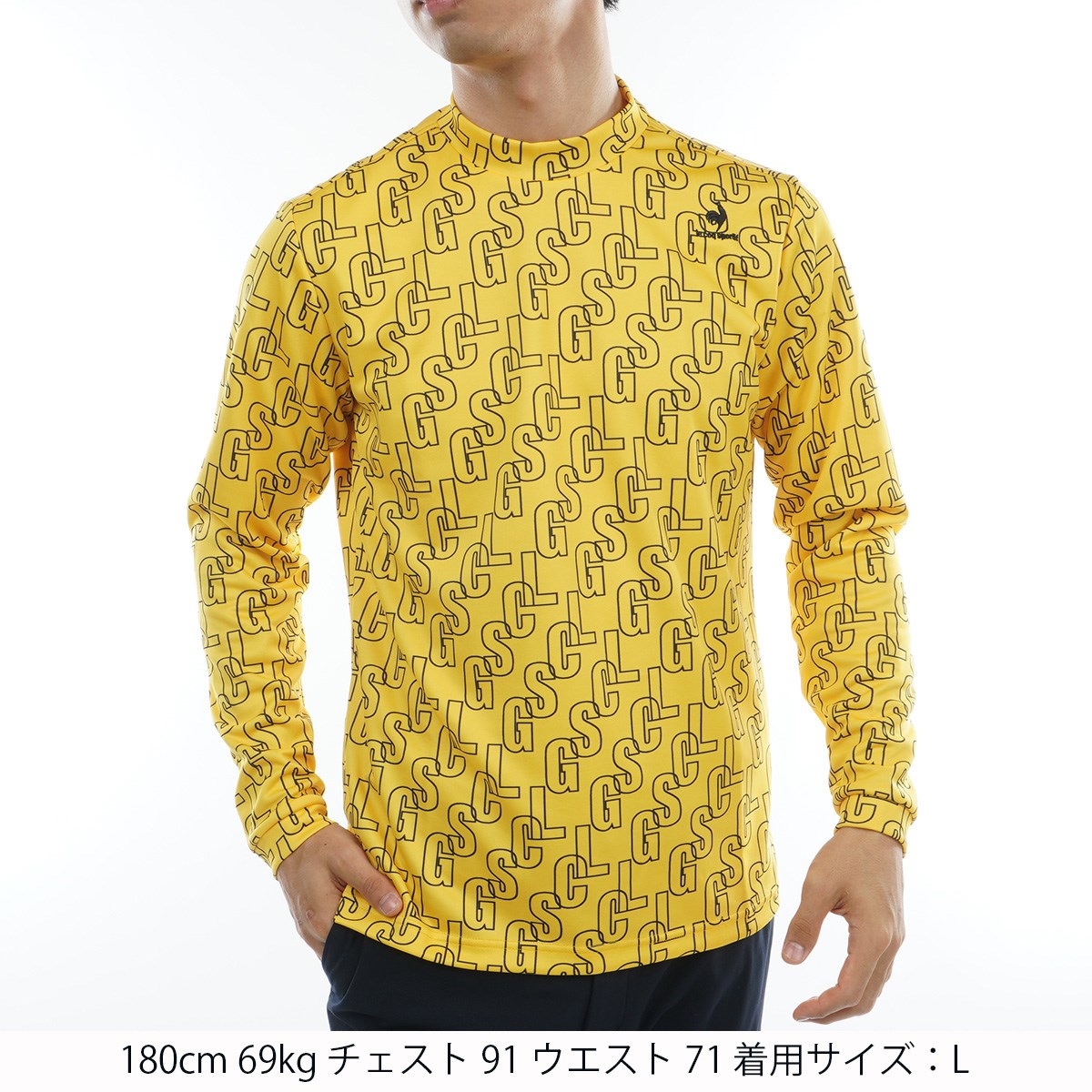 総柄タイポプリント モックネック長袖シャツ(長袖シャツ・ポロシャツ)|Le coq sportif GOLF(ルコックゴルフ) QGMUJB03の通販  - GDOゴルフショップ(0000675461)