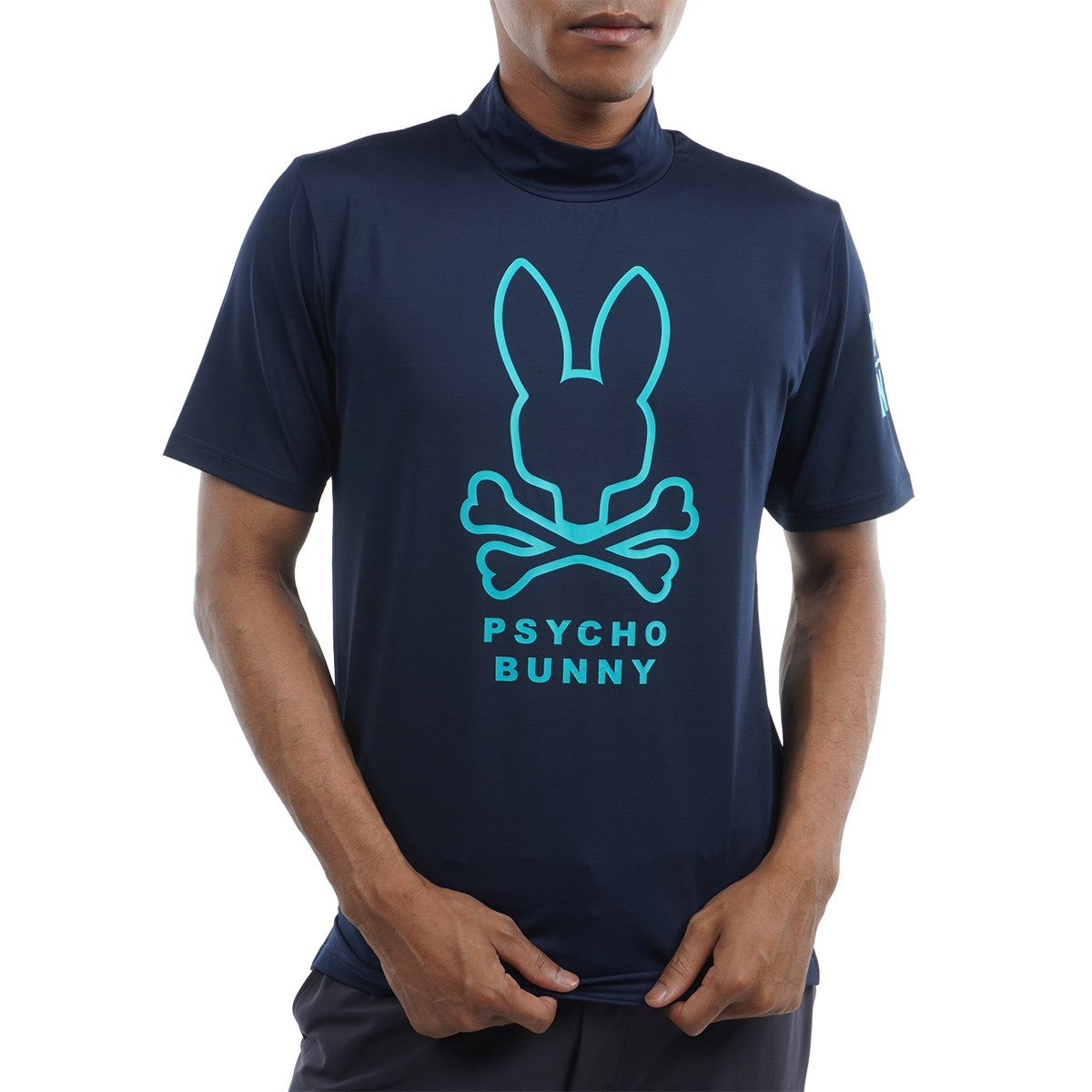 dショッピング |サイコバニー PSYCHO BUNNY シルエットバニー モックネック半袖Tシャツ M ブルーグリーン | カテゴリ：ポロシャツ・ シャツの販売できる商品 | GDOゴルフショップ (0521005504255)|ドコモの通販サイト