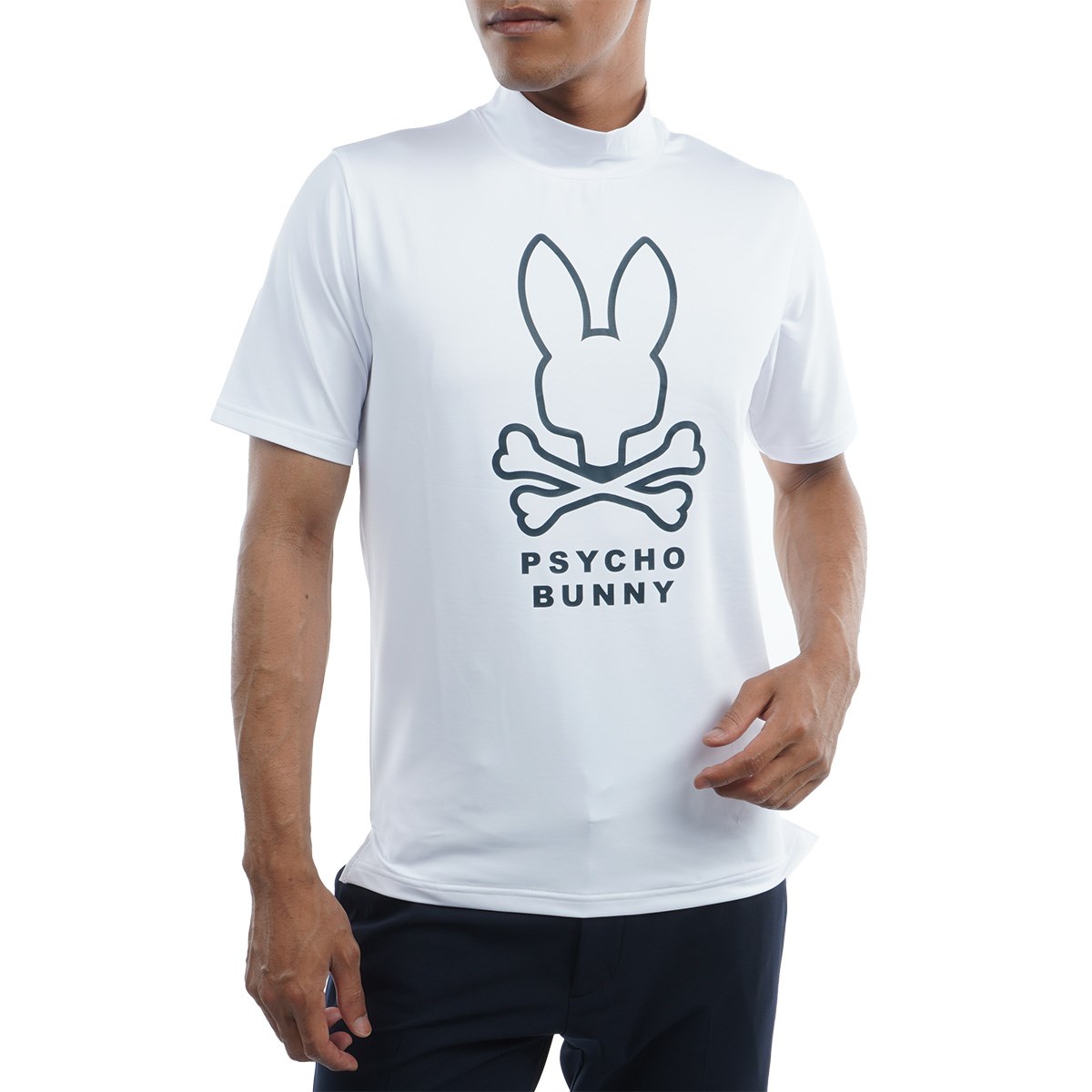 dショッピング |サイコバニー PSYCHO BUNNY シルエットバニー モックネック半袖Tシャツ M ホワイト | カテゴリ：ポロシャツ・シャツの販売できる商品  | GDOゴルフショップ (0521005504259)|ドコモの通販サイト