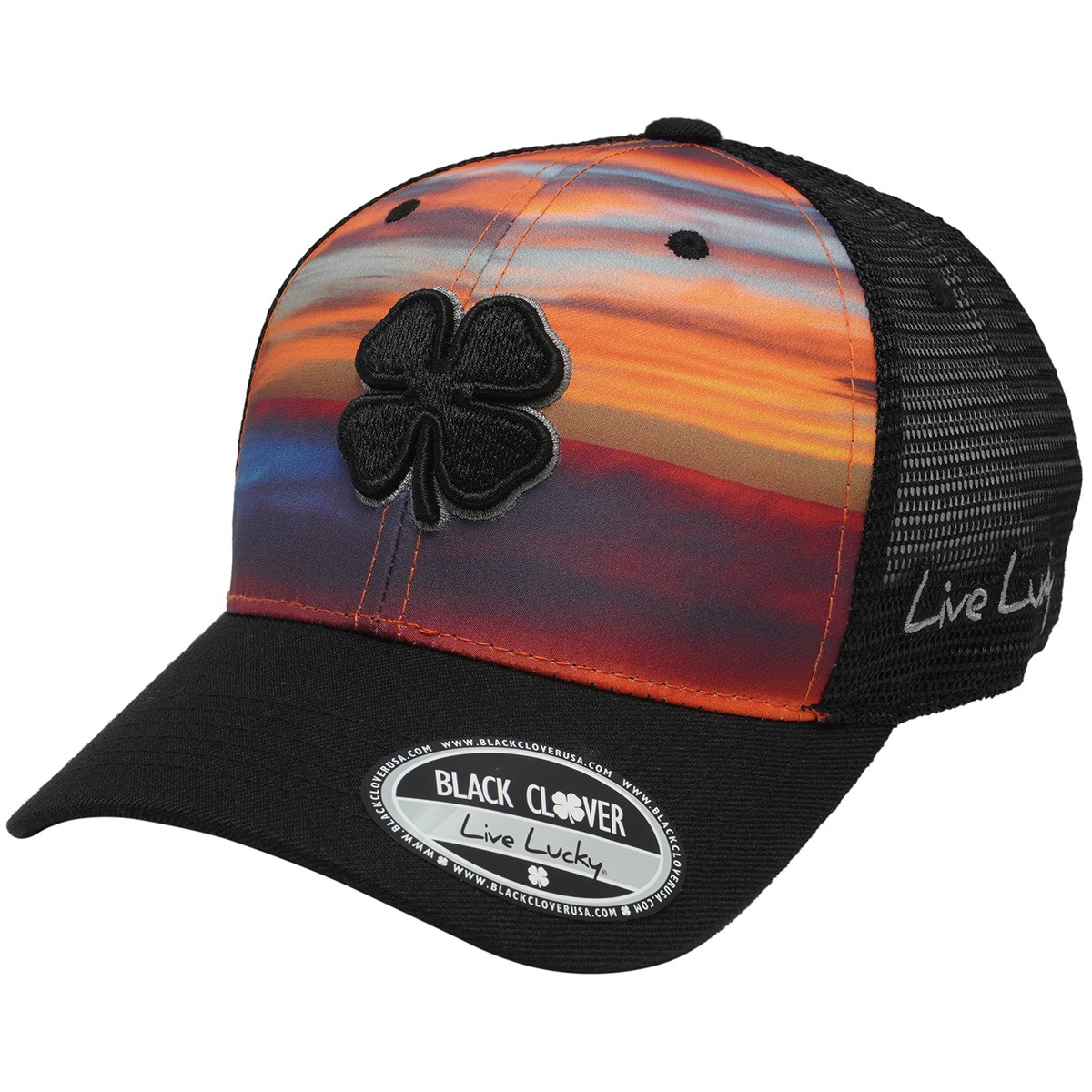 [アウトレット] ブラック クローバー SKYLINE LUCK #1 キャップ ブラック／ブラック 90 ゴルフウェア 帽子