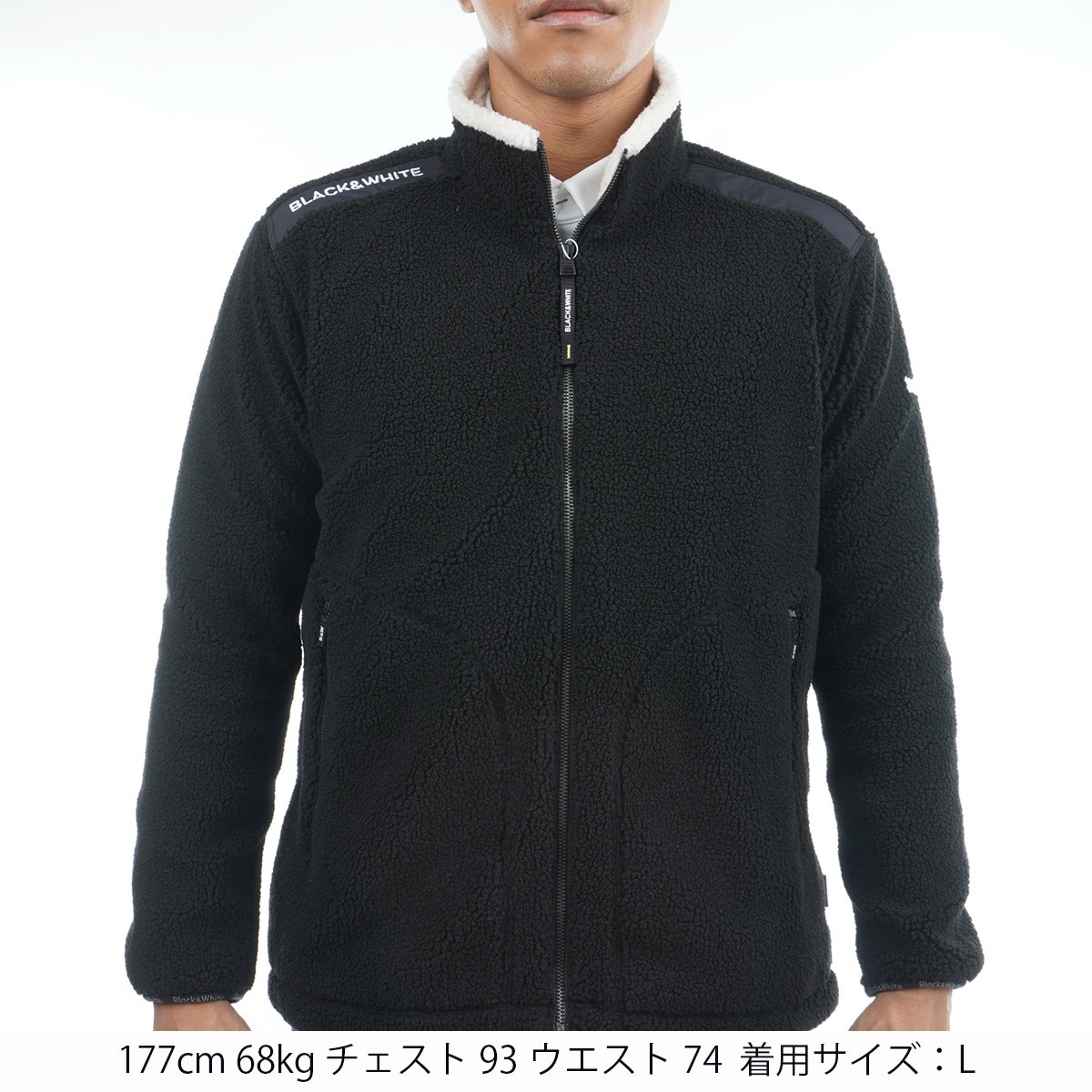 【高品質】 dショッピング |ブラック＆ホワイト Black＆White WHITE Line ジャンパー、ジャケット