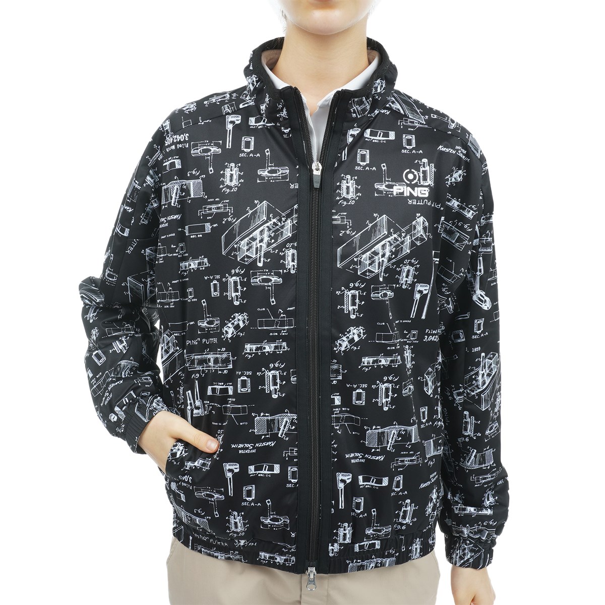 PING ブラック ジャケット