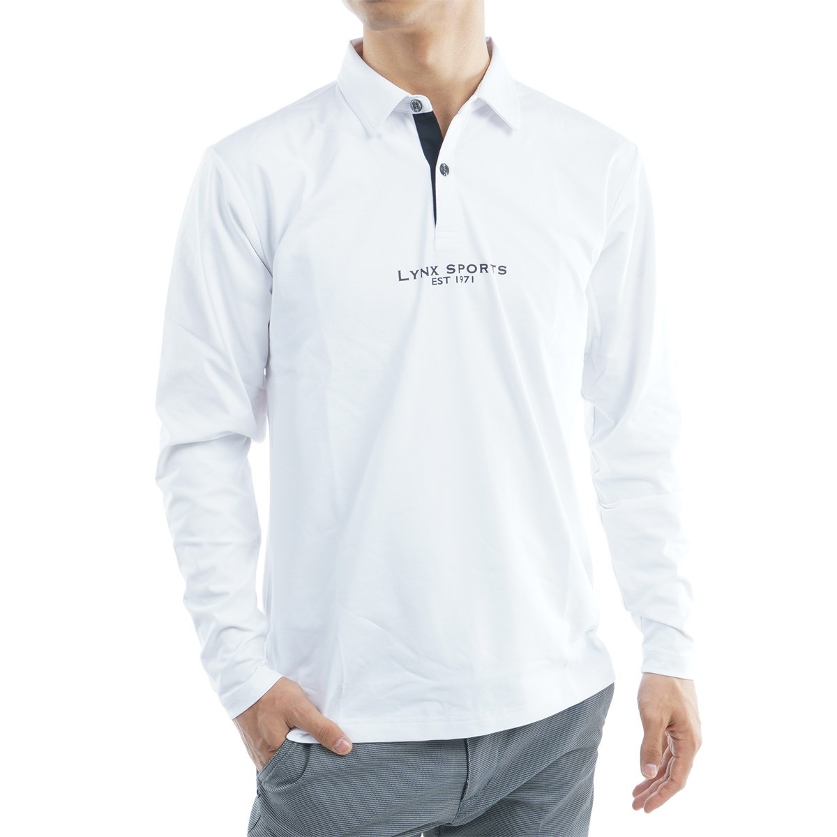 POLO SPORT ポロシャツ 長袖 ロゴ プリント ホワイト POLO SPORT ポロシャツ 長袖 ロゴ プリント ホワイト