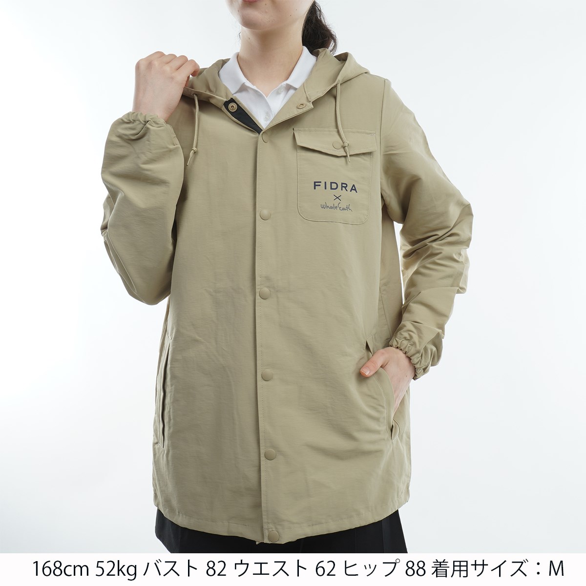 セール アウトレット ダブルフード ロングコーチジャケット レディス アウター ブルゾン ウインド ジャケット Whole Earth ホールアース We2hhd05の通販 Gdoゴルフショップ