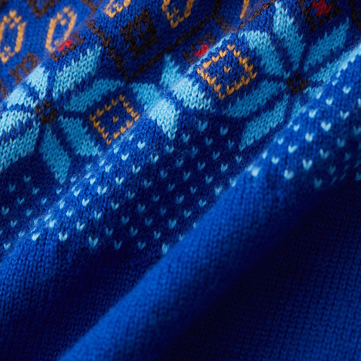 JUN & ROPE フェアアイル柄 保温裏地付き長袖プルオーバー 楽天市場