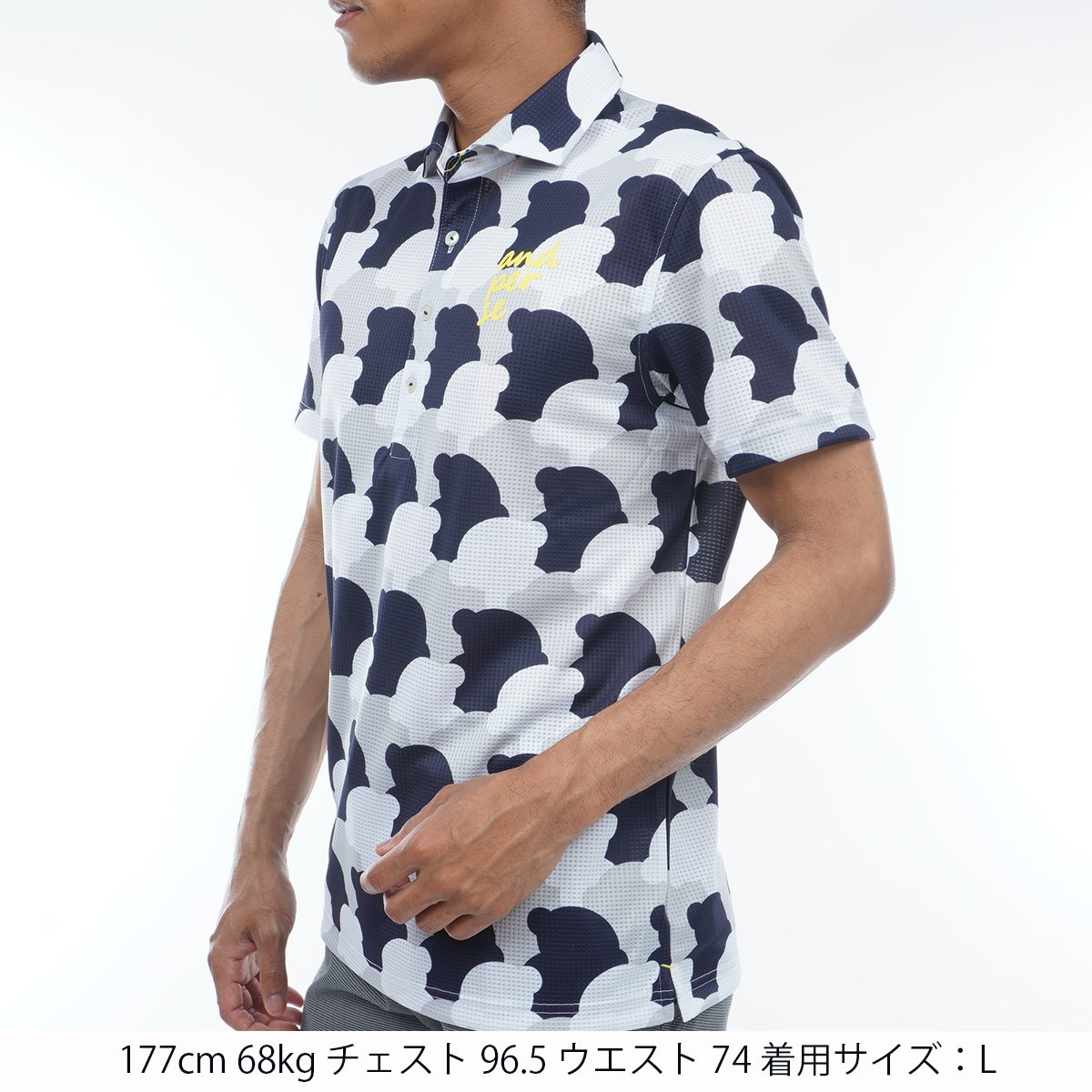 dショッピング |アンパスィ and per se 総柄プリント 共衿半袖