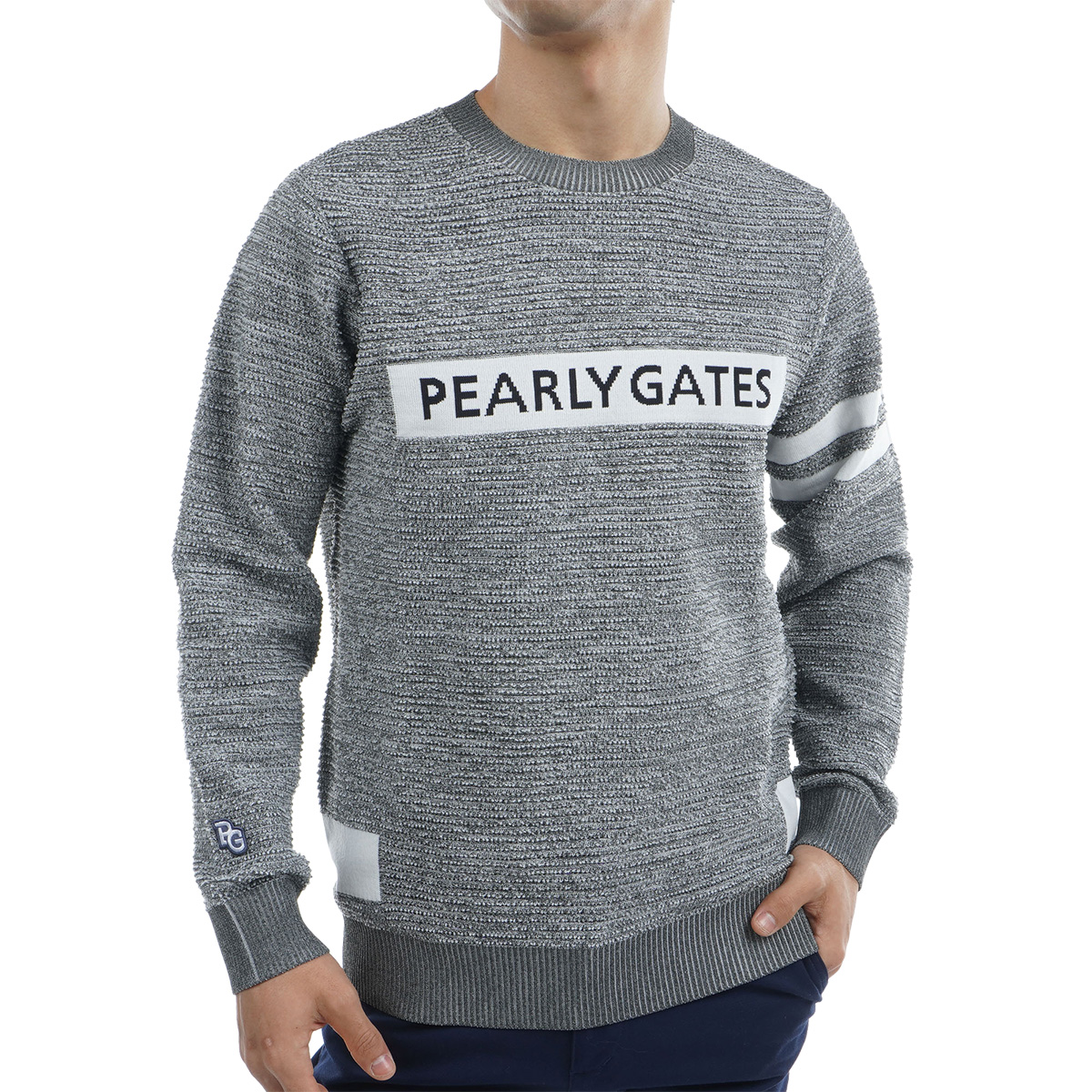 パーリーゲイツ PEARLY GATESパイル編みメッシュセーター - iplace.co.il