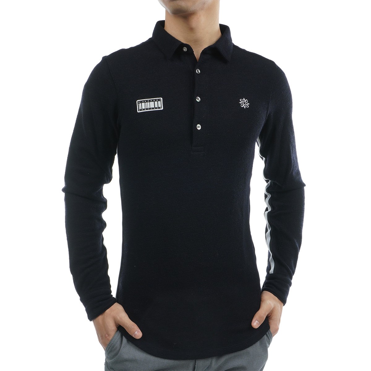 ST.ANDREWS 黒 ブラック 半袖ポロシャツ ST ANDREWS 黒ポロシャツ LL セントアンドリュース セント