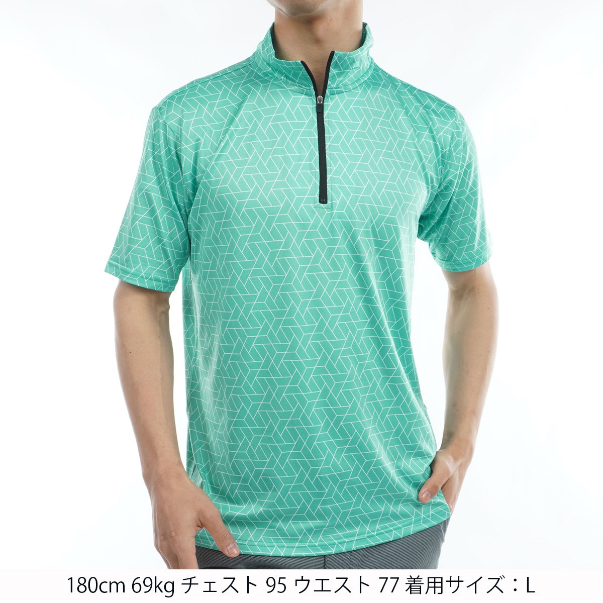 dショッピング |リンクススポーツ Lynx SPORTS ストレッチ 幾何学柄