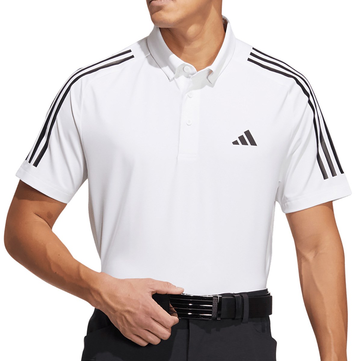 スリーストライプス ストレッチ半袖ポロシャツ(半袖シャツ・ポロシャツ)|Adidas(アディダス) NMJ55の通販 GDOゴルフ ショップ(0000694077)