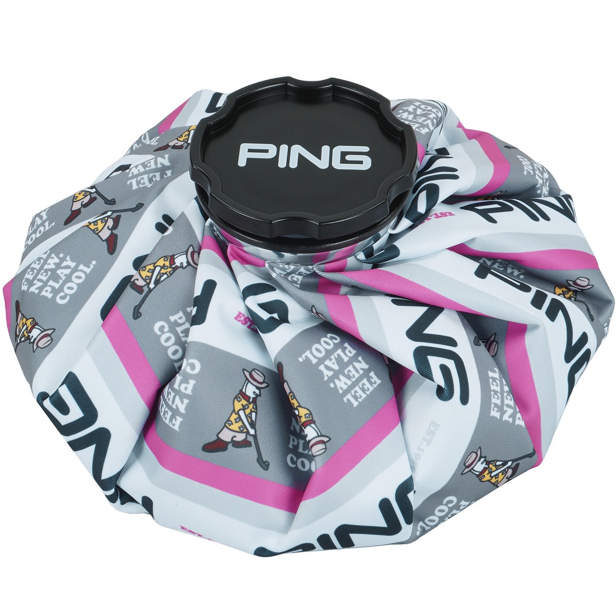 [2023年モデル] ピン PING MR.PING バイアスパターン アイシングパック グレー／ピンク メンズ ゴルフ