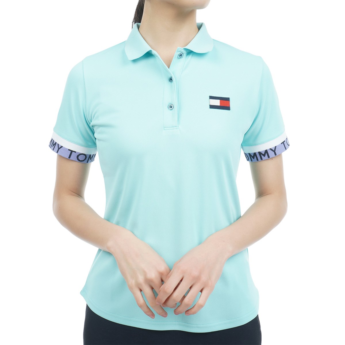 dショッピング |トミー ヒルフィガー ゴルフ TOMMY HILFIGER GOLF ワイドカフス ワンポイント半袖ポロシャツ S ライトグリーン  68 レディス | カテゴリ：ポロシャツ・シャツの販売できる商品 | GDOゴルフショップ (0521005836437)|ドコモの通販サイト