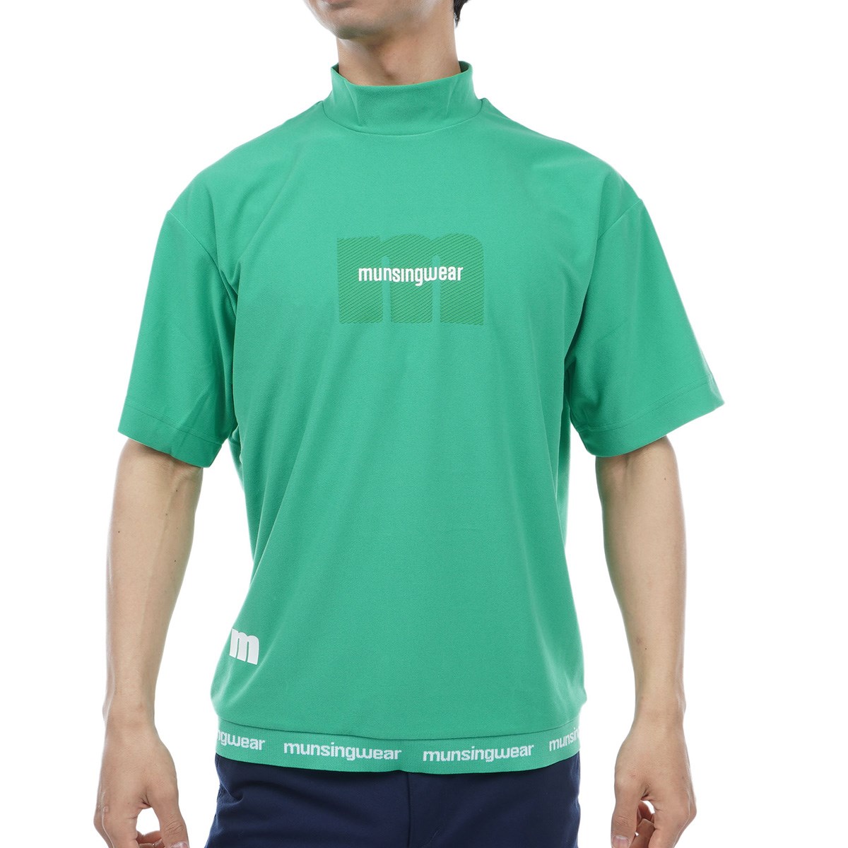 ExcDRY D-Tecパイルオーバーサイズ ストレッチ モックネック半袖シャツ(シャツ)