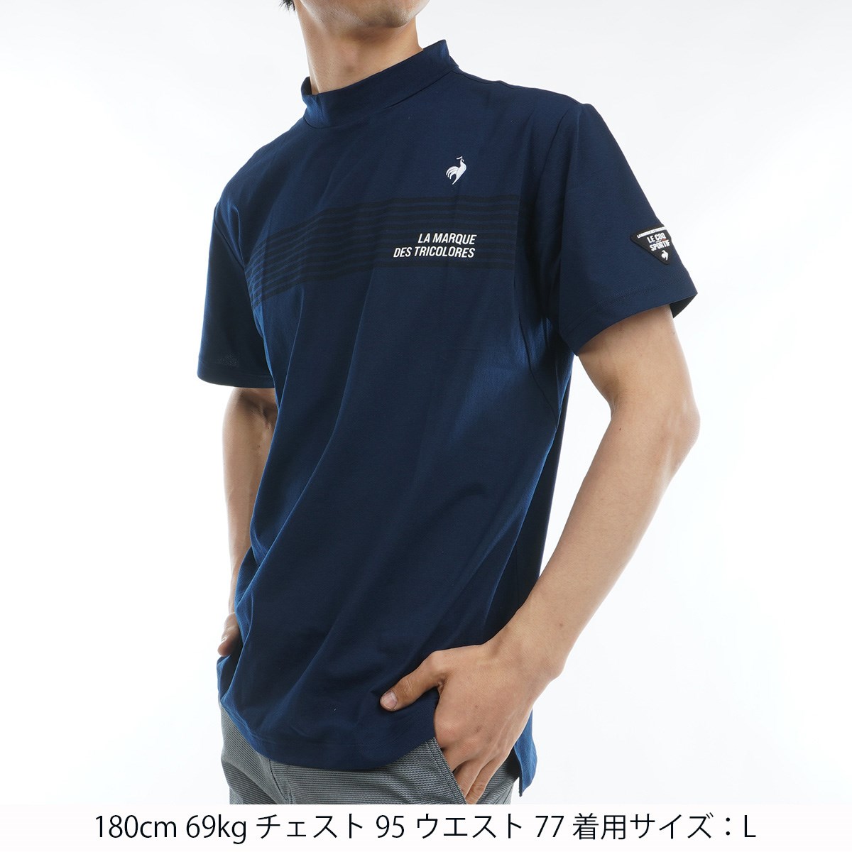 le coq sportif - 新品☆le coq sportif ゴルフ 半袖モックネックシャツ☆黒☆Lサイズ le coq sportif GOLF セール SALE 公式 ルコックスポルティフ