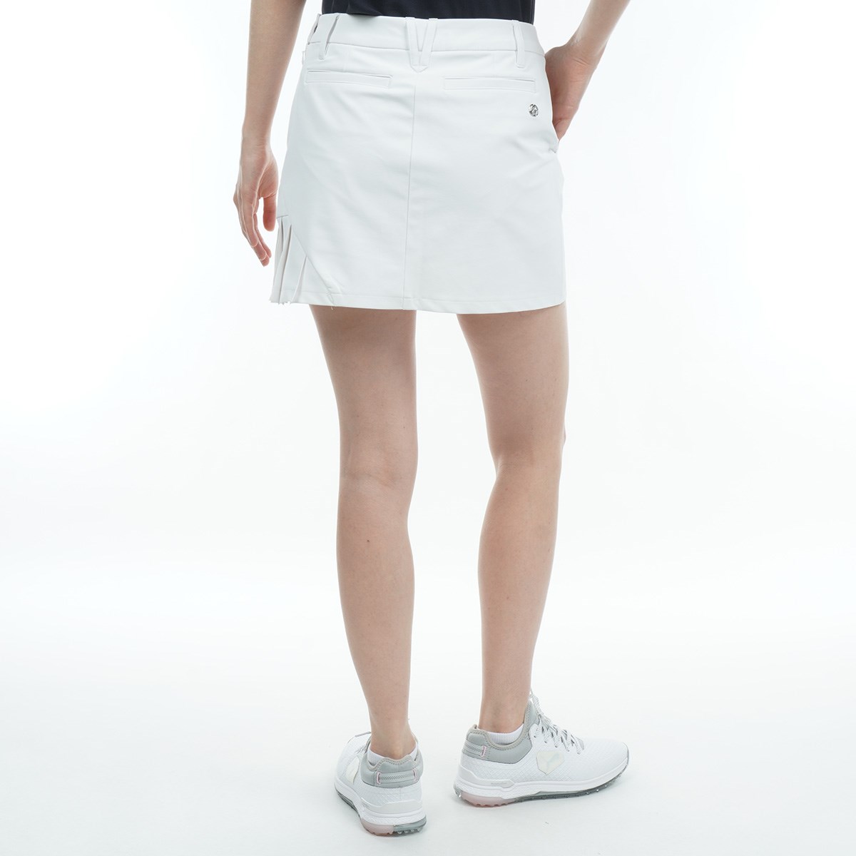 DESCENTE デサント ゴルフ ナイロン ストレッチスカート ホワイト dショッピング |デサントゴルフ DESCENTE GOLF ストレッチスカート 64