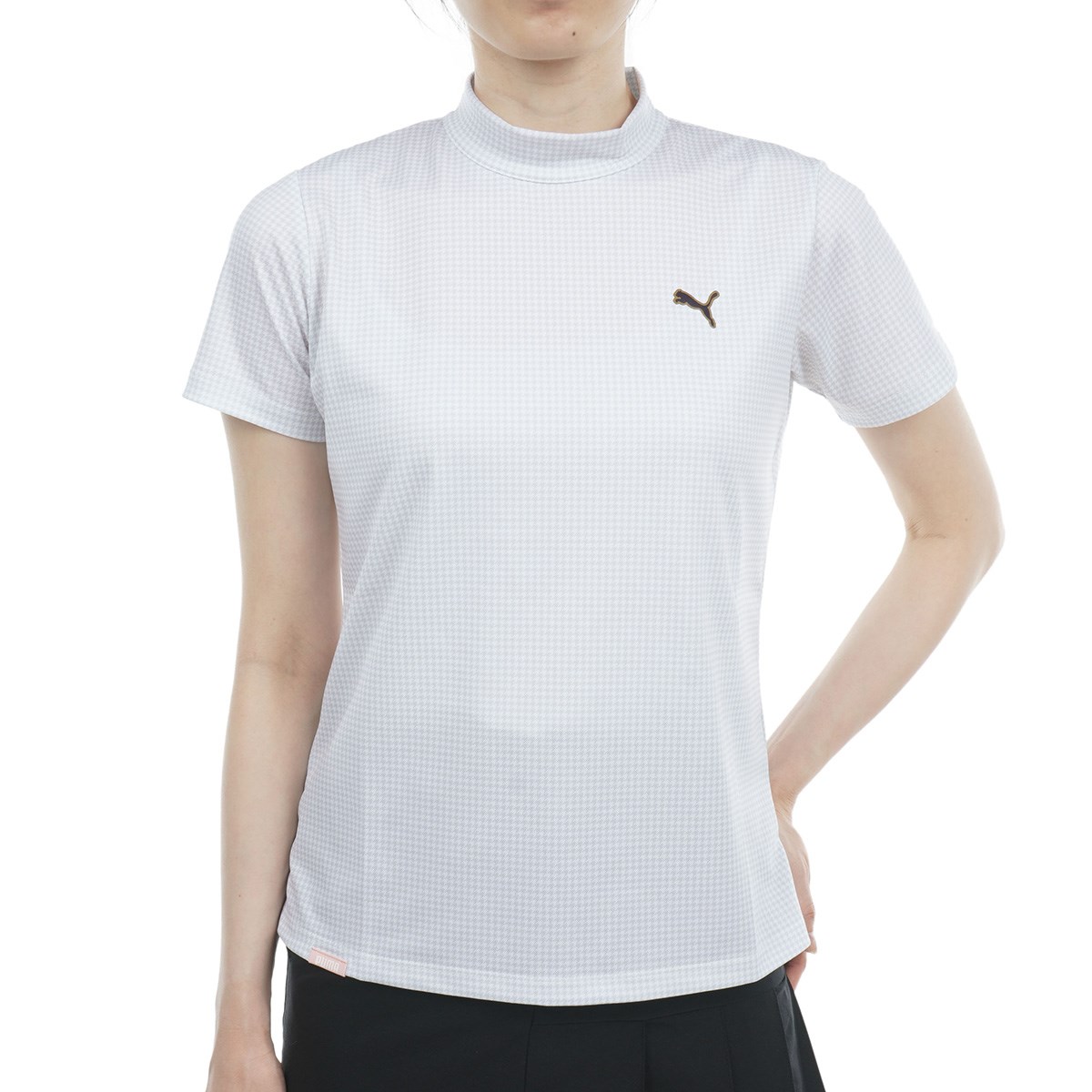 dショッピング |プーマ PUMA 千鳥グラフィック 半袖モックネックシャツ