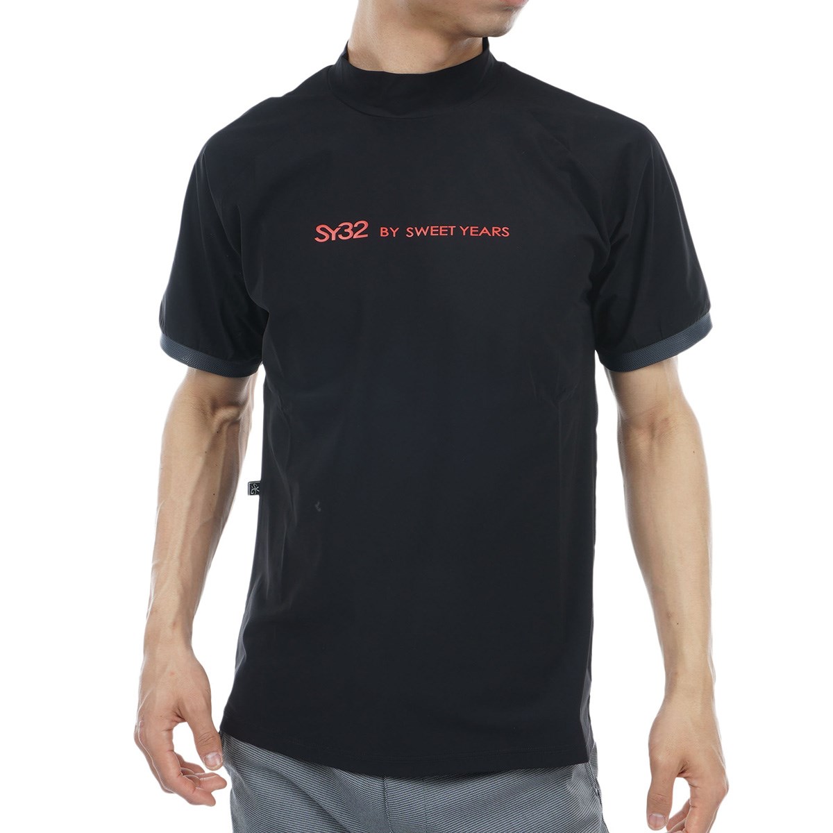 SY32 by SWEET YEARS GOLF】半袖 モックネック (L) SY32 BY