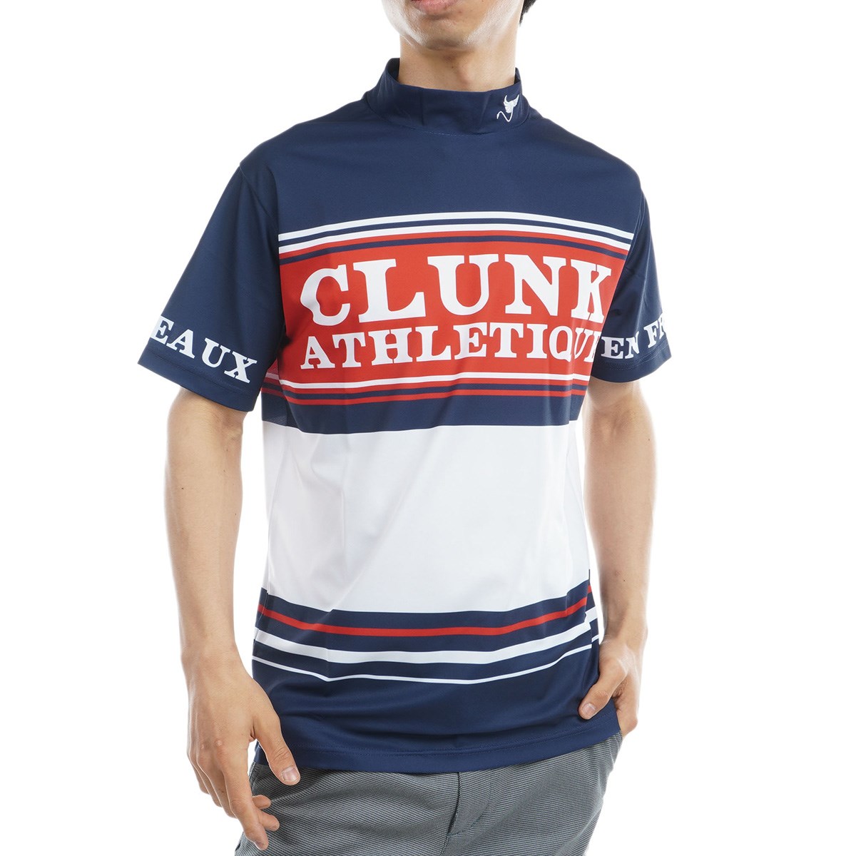 dショッピング |クランク Clunk モックネック半袖シャツ M ブルー 