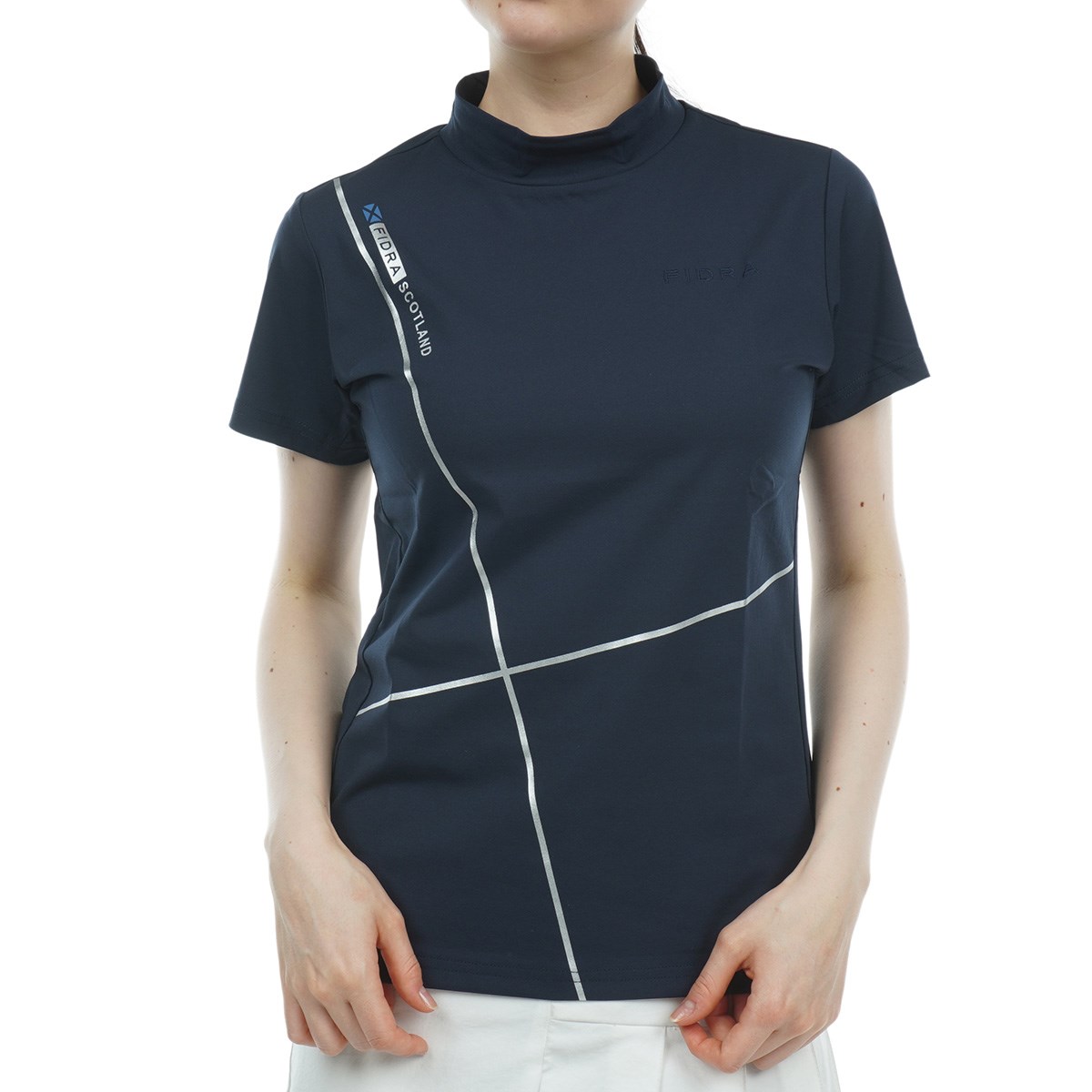 L 半袖モックネック ネイビー 新品】ムータマリン ゴルフウェア メンズ