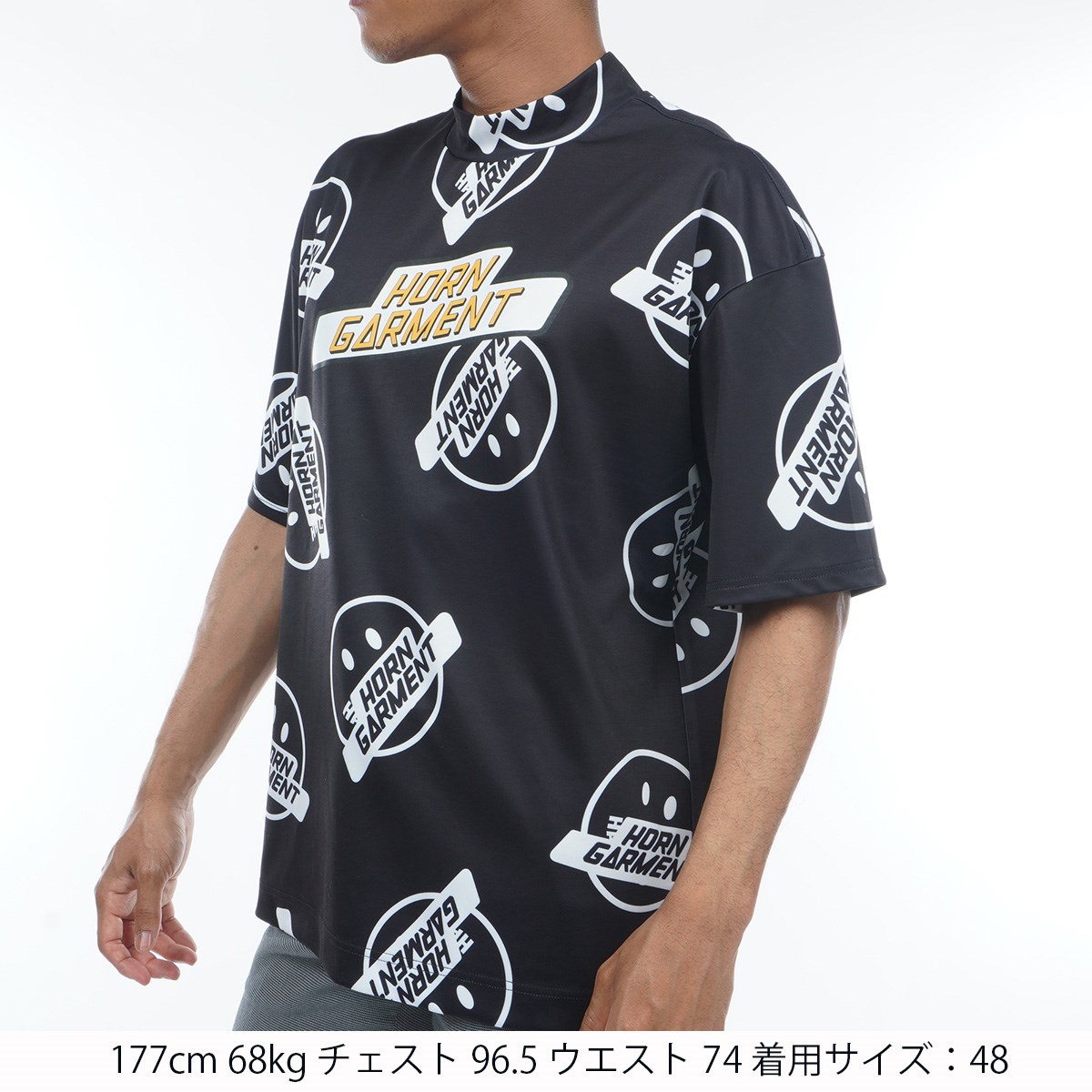 dショッピング |ホーンガーメント HORN G.M.T 総柄モック半袖Tシャツ