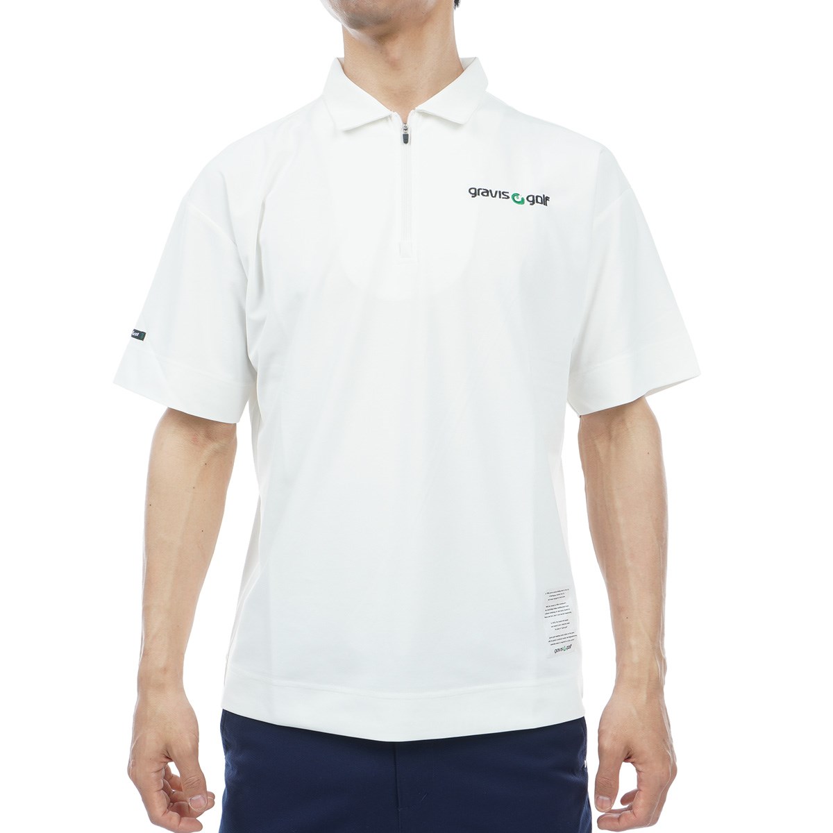 gravis golf ホワイト ポロシャツ M 新品未使用品 dショッピング |グラビスゴルフ gravis golf ビッグシルエット半袖