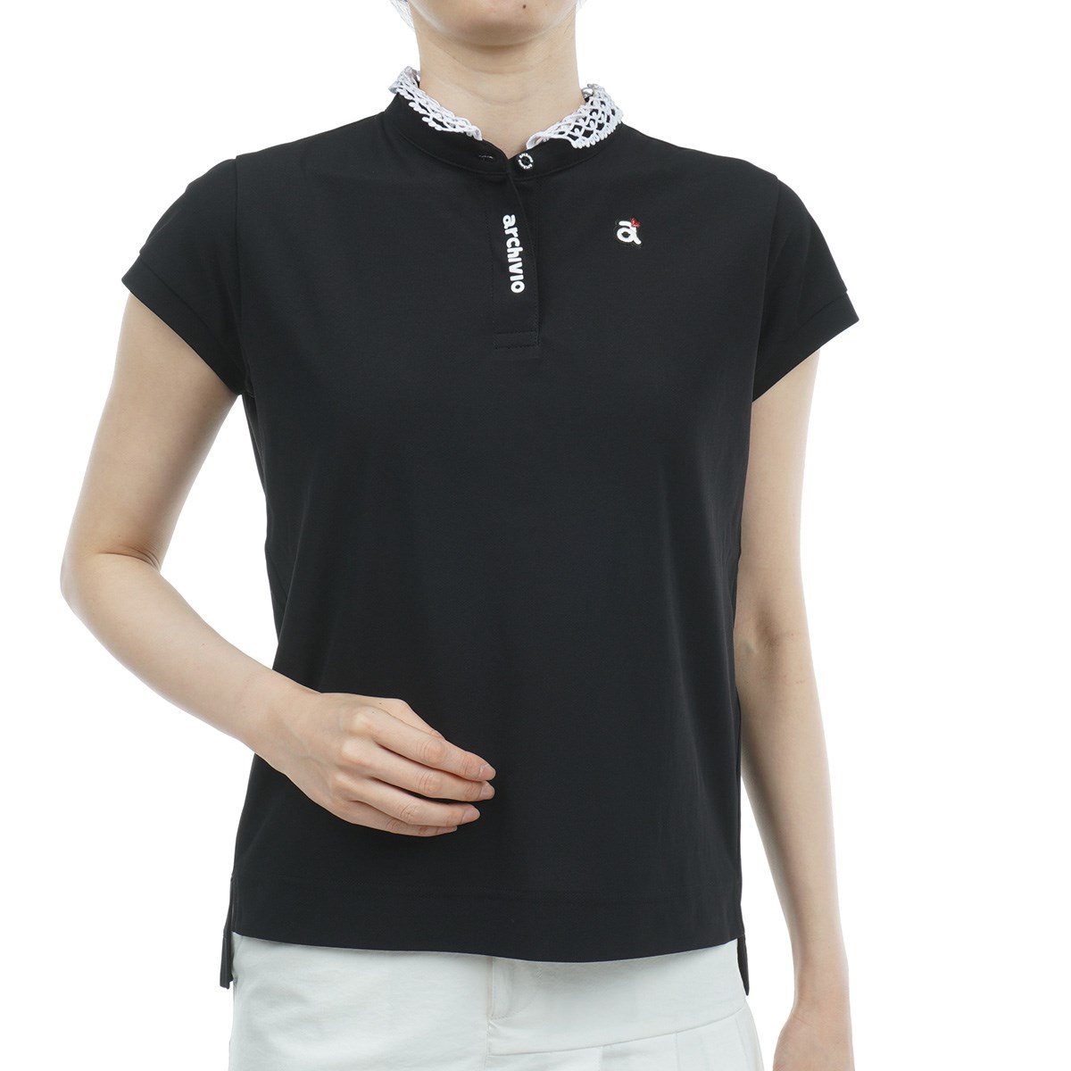 dショッピング |アルチビオ archivio 半袖シャツ 38 ブラック 001 レディス カテゴリ：ポロシャツ・シャツの販売できる商品  GDOゴルフショップ (0521005956992)|ドコモの通販サイト