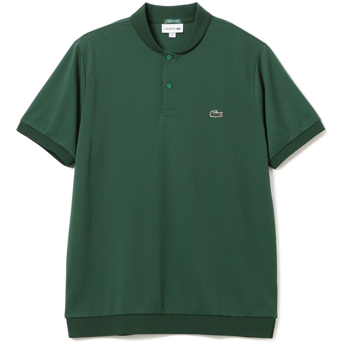 おしゃれ LACOSTE × BEAMS GOLF/ 別注ショールカラー ポロシャツ半袖