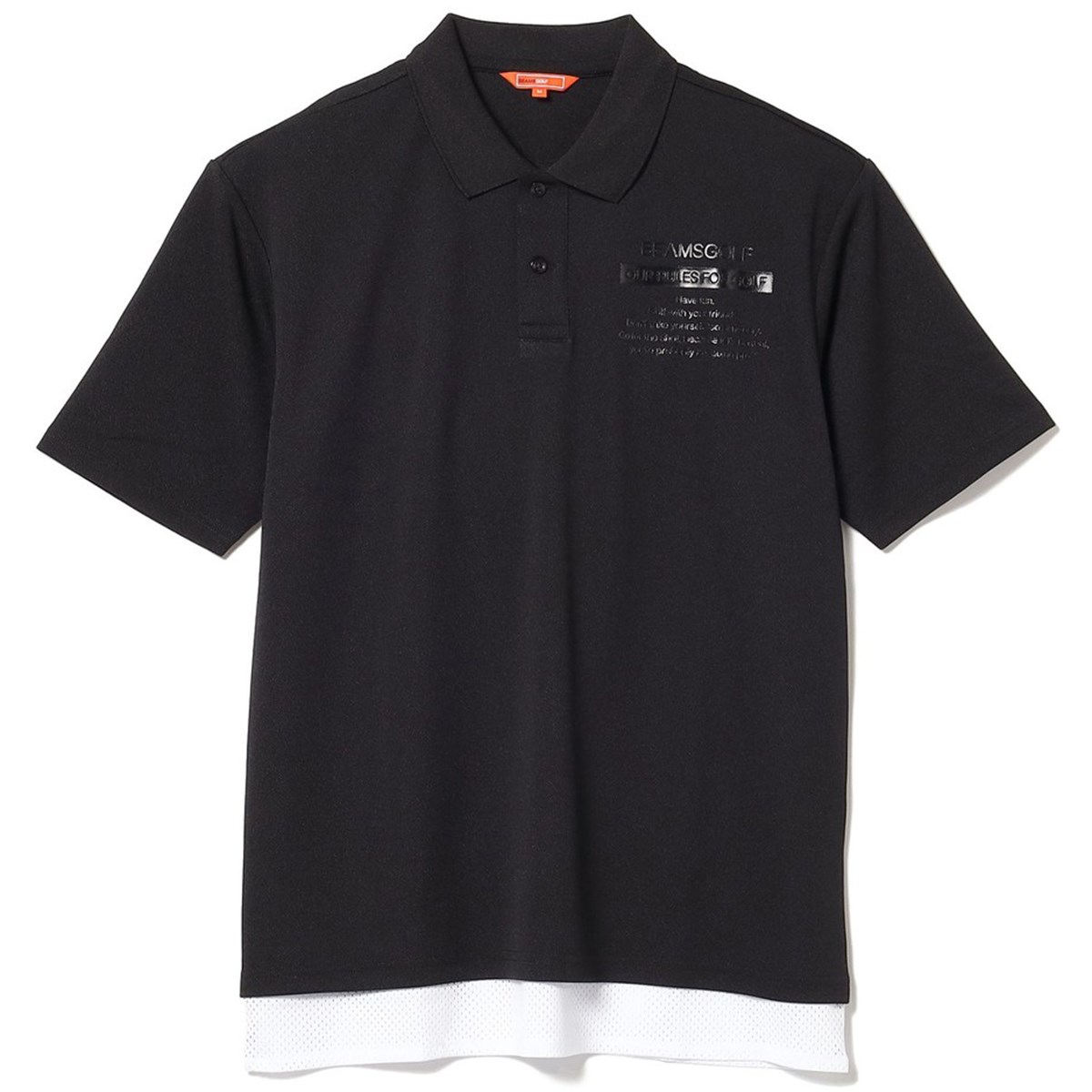 BEAMS GOLF ORANGE LABEL メッシュ レイヤード ポロシャツ -