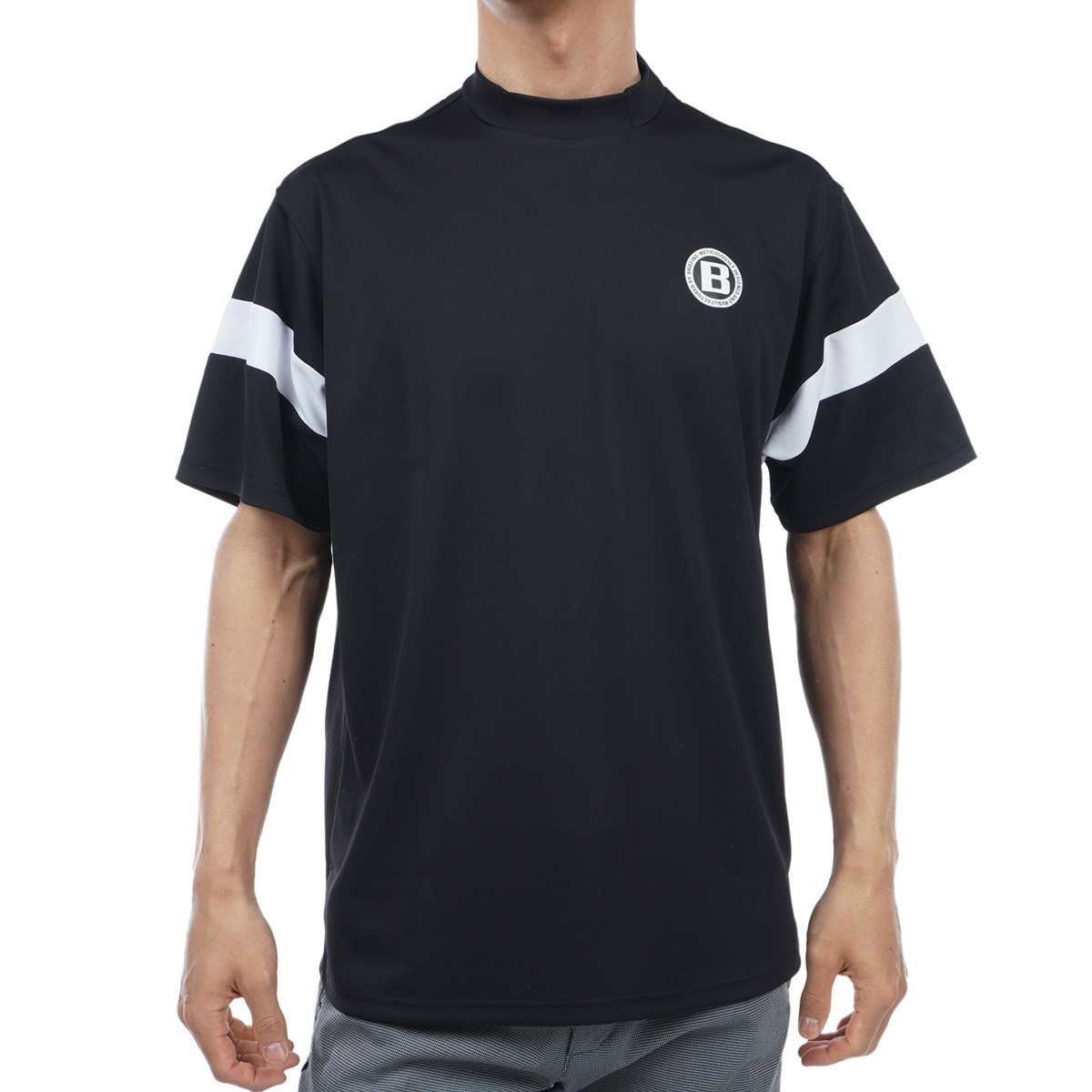 BRIEFING GOLF カレッジハイネック リラックスフィット ブラック M ブリーフィング カレッジハイネック／リラックスフィット BRIEFING