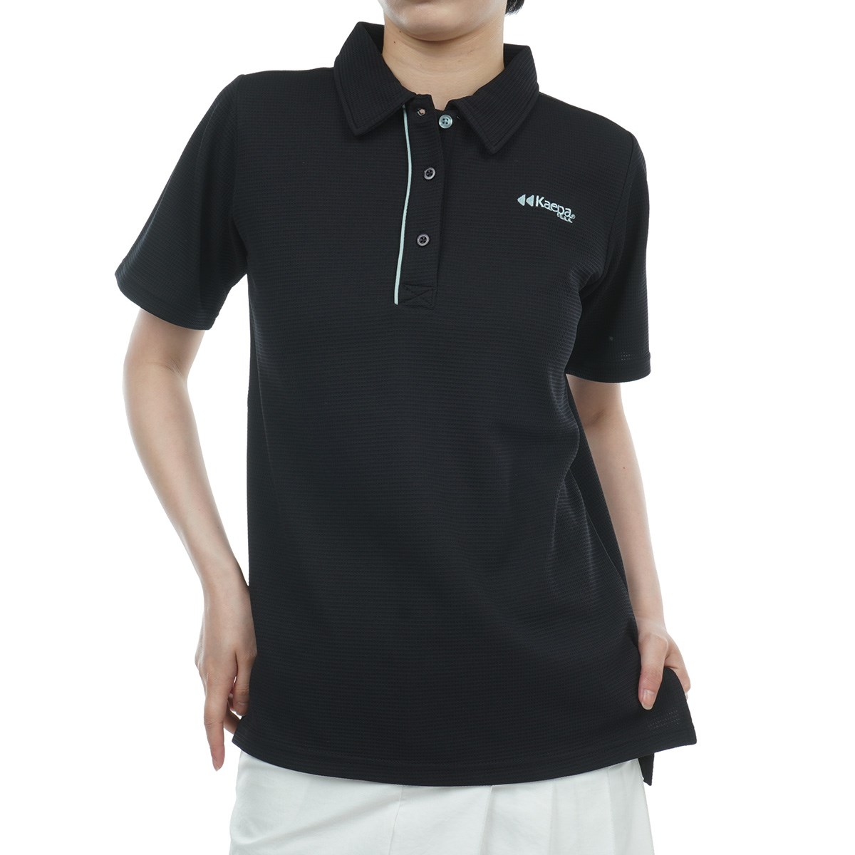 パーリーゲイツ モックネック 半袖 シャツ 黒 7 2XL 3L ポロシャツ dショッピング |ケイパー Kaepa 半袖ポロシャツ 3L ブラック レディス