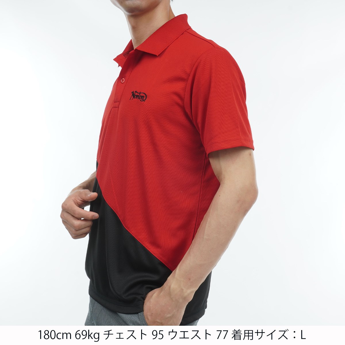dショッピング |ノートンゴルフ NORTON GOLF ドライ 切替 半袖