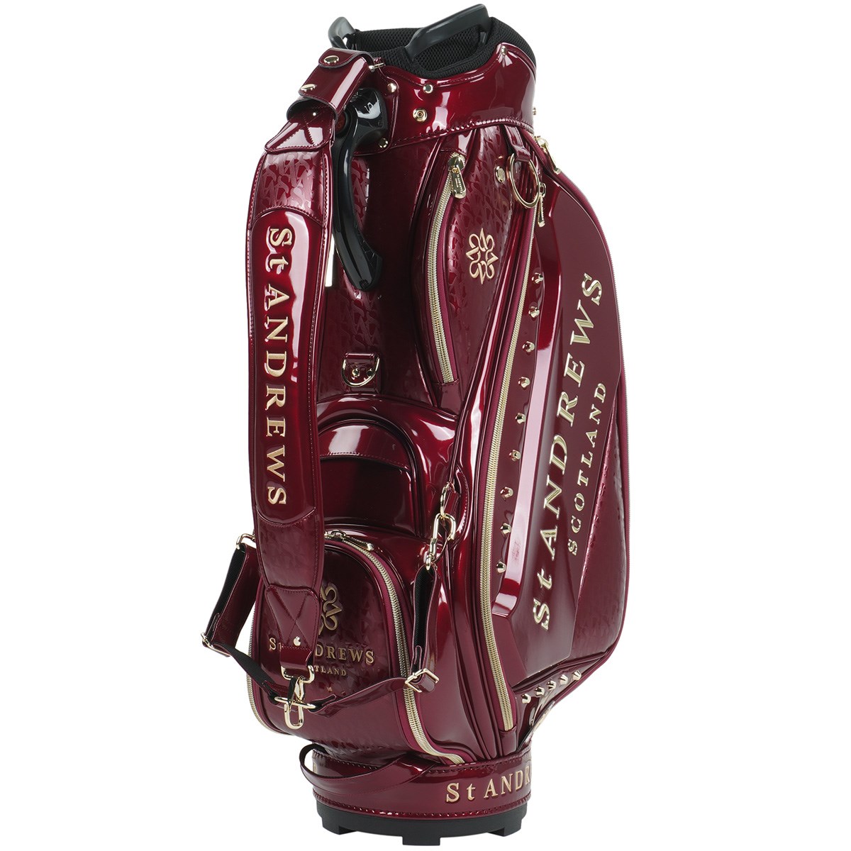 St ANDREWS｜STAロゴエナメルキャディバッグ (46インチ対応