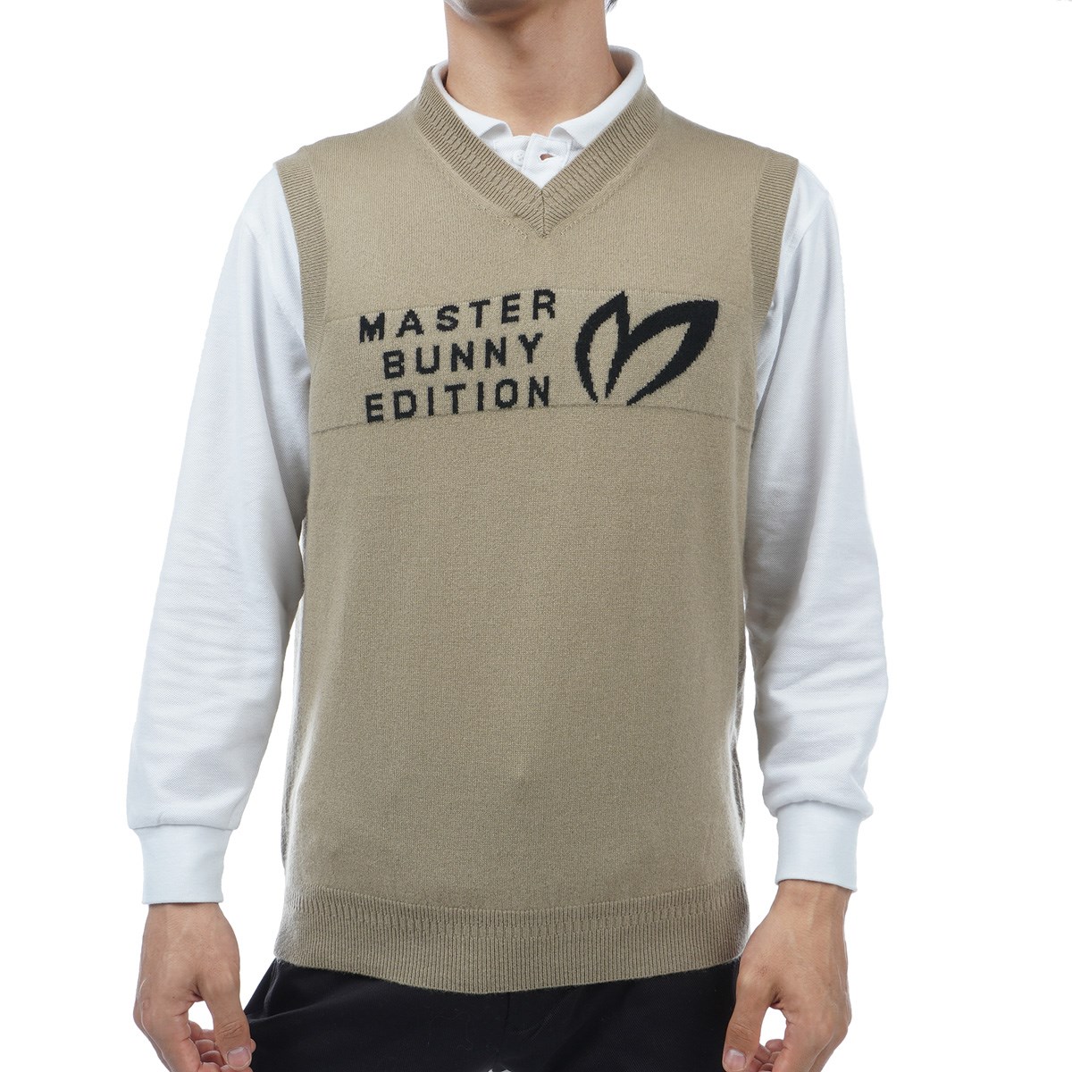 ニットベスト MASTER BUNNY カシミヤ100% ゴルフウェア ニットベスト V