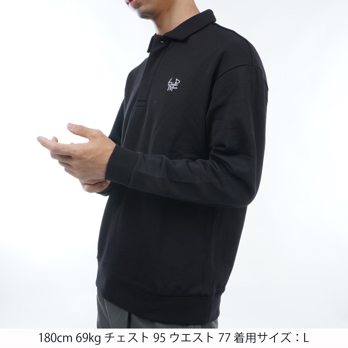 BEATS GOLF ブラック Lサイズ 長袖ポロシャツ