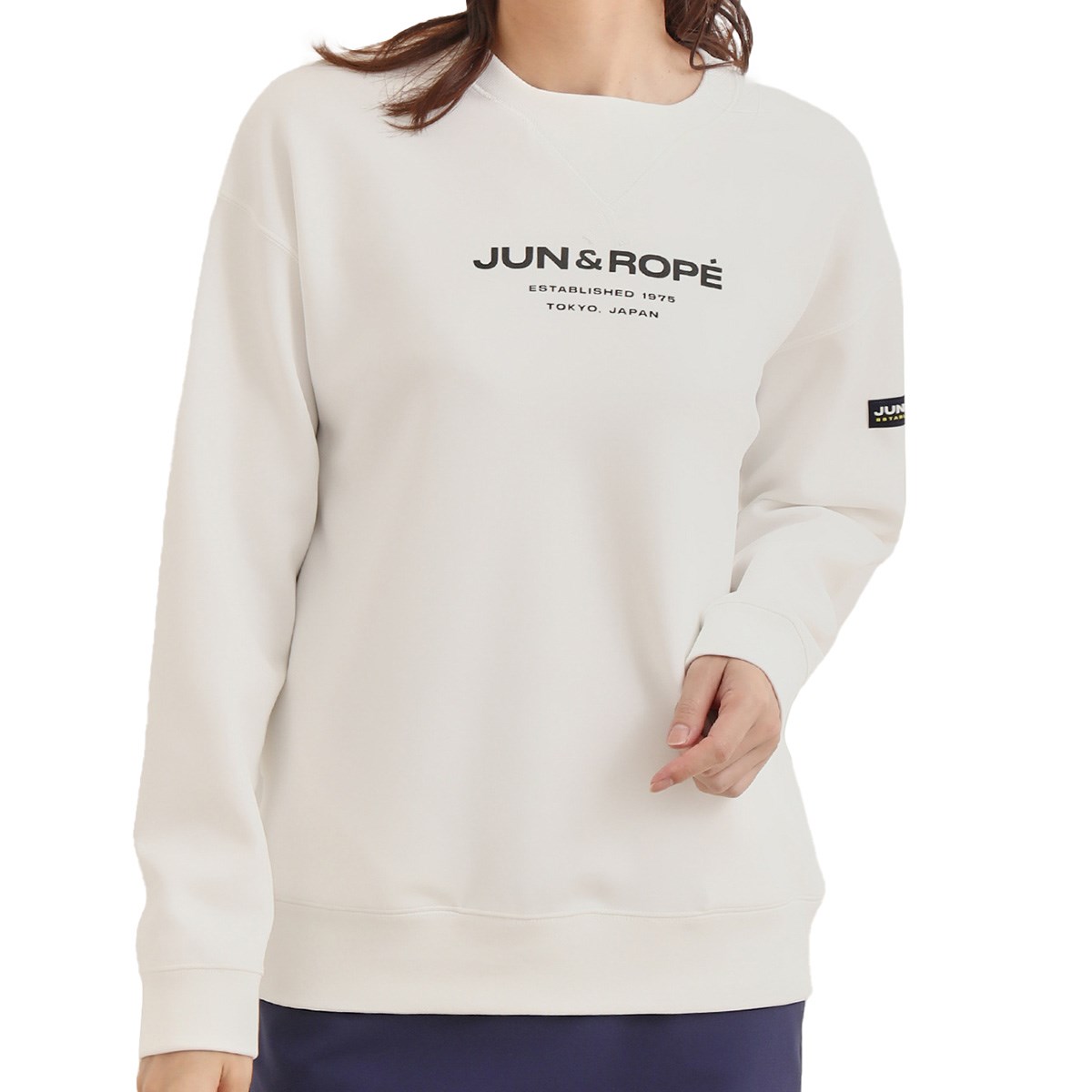 JUN＆ROPE レディース スウェット ダンボールニット ホワイト Sサイズ