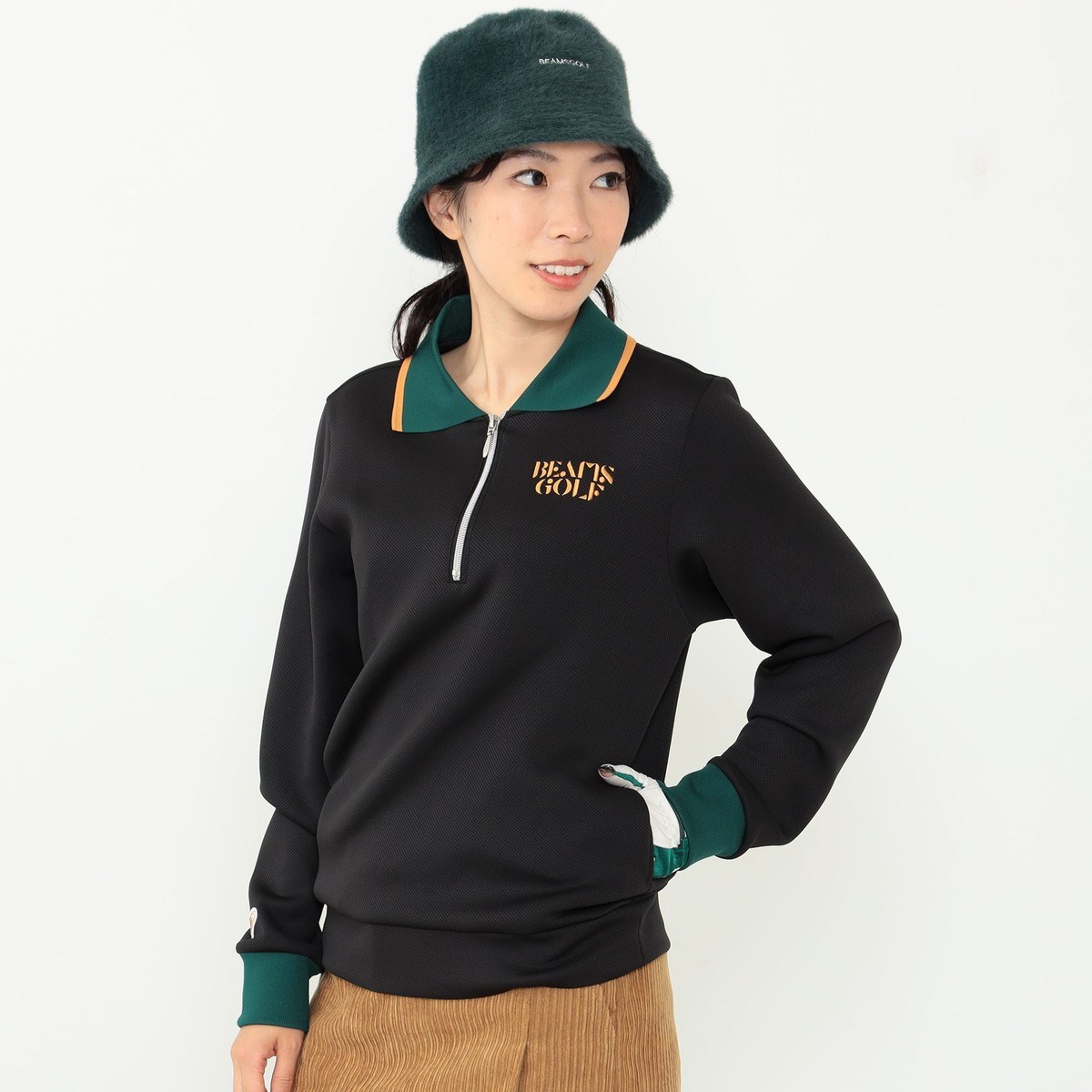 [l܂] r[XSt BEAMS GOLF ORANGE LABEL BEAMS GOLF ORANGE LABEL _{[ jbg n[tWbv vI[o[ ubN 19 fB[X