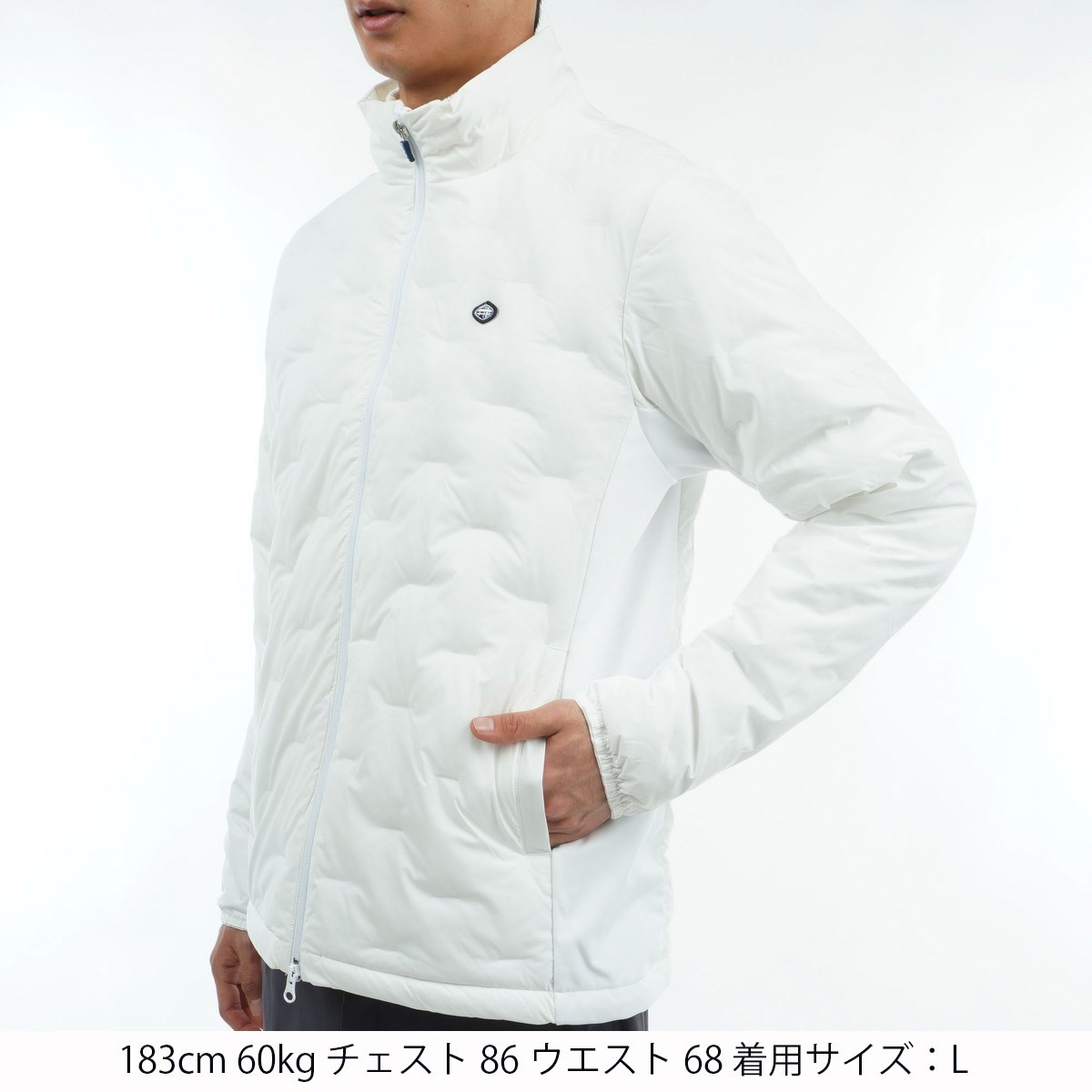 新品 FIDRA フィドラ ゴルフ ダウンジャケット 定価33000円 灰 XL dショッピング |フィドラ FIDRA ストレッチ シームレスブルゾン