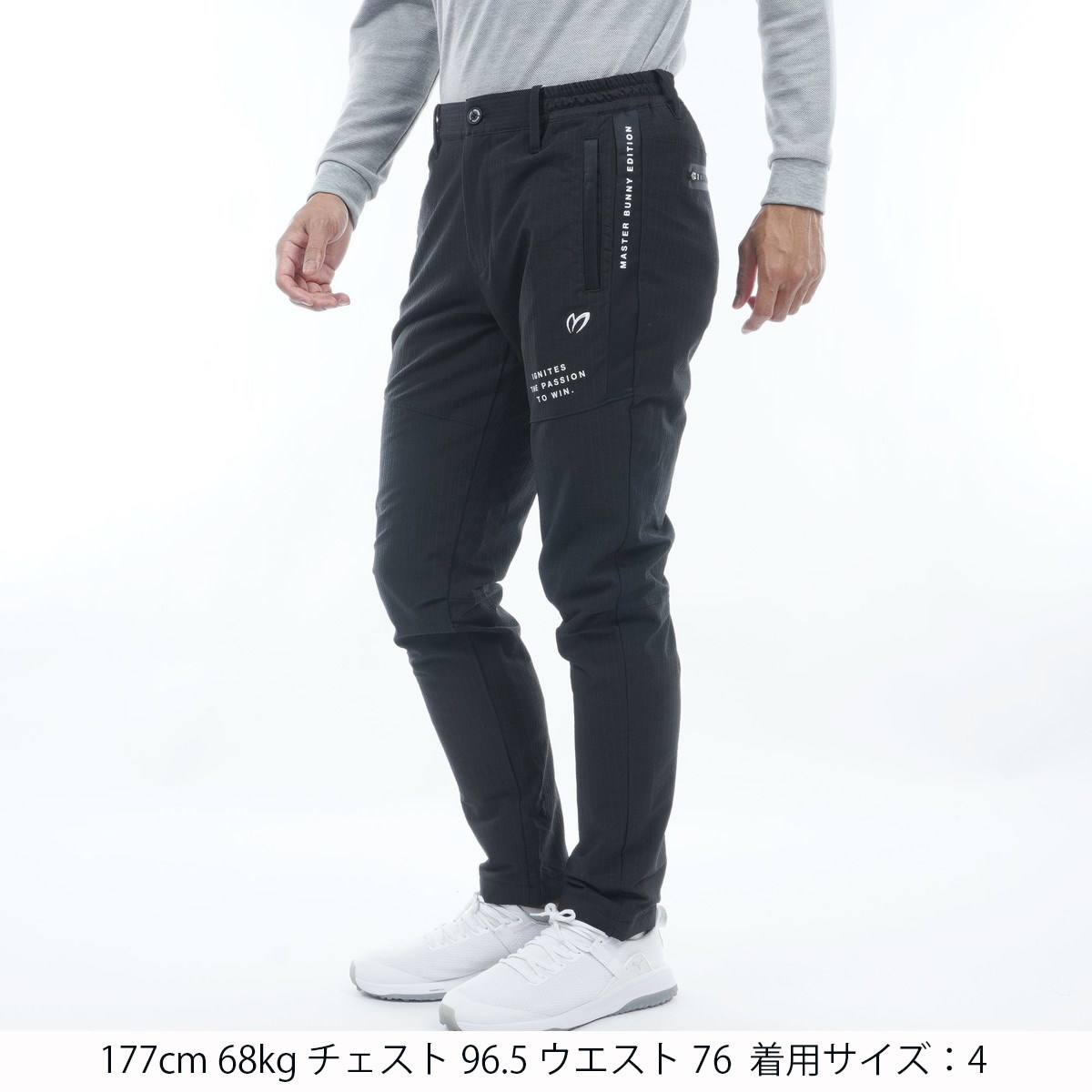 マスターバニー　ストレッチゴルフパンツ　ブラック　4 美品 マスターバニー ストレッチゴルフパンツ ブラック 4 美品 マスター