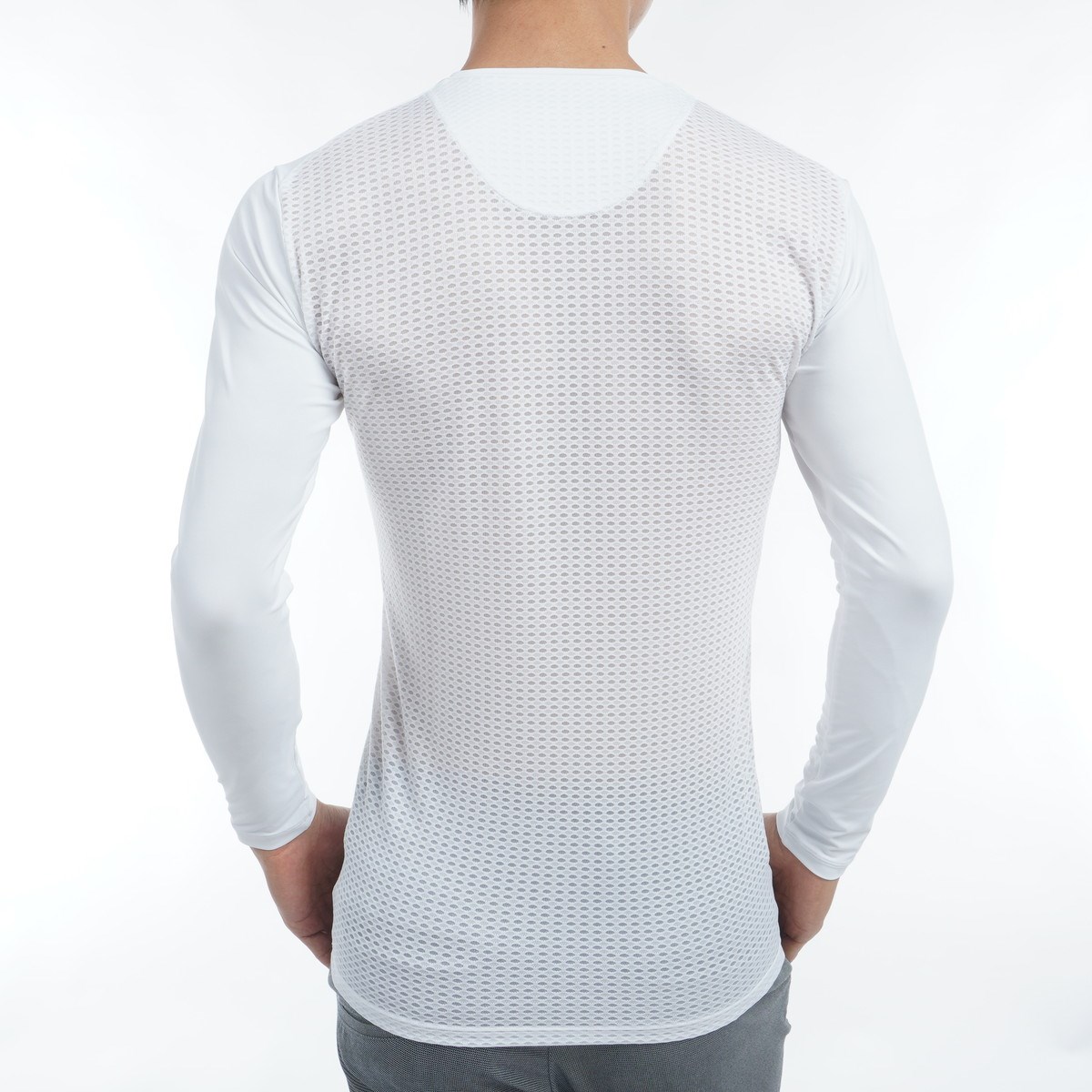 coco 中古 デサントゴルフ DESCENTE GOLF メンズ 長袖シャツ O 白  ホワイト  ストレッチ dショッピング |デサントゴルフ DESCENTE GOLF BASIC SERIES